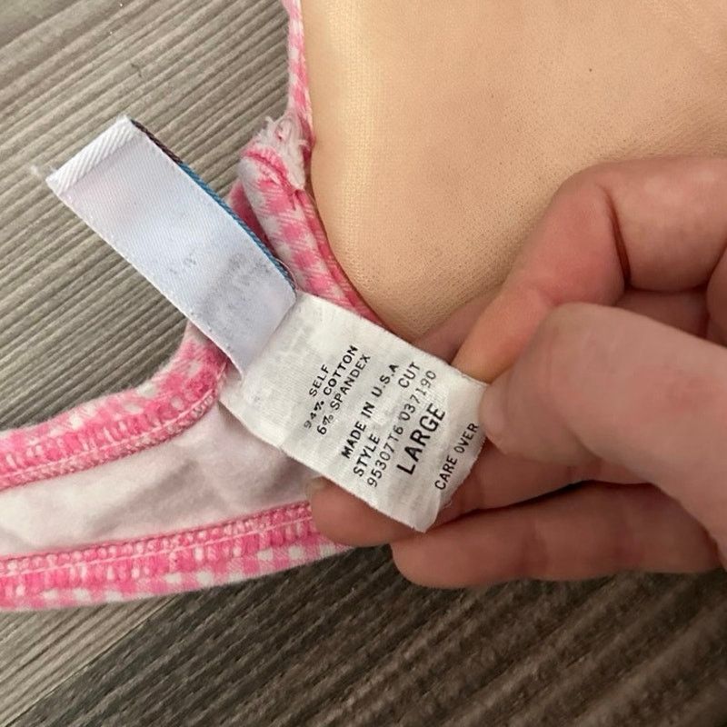 Catalina catalina gingham pink white swimsuit top bikini Size L / US 10 / IT 46 - 5 Thumbnail