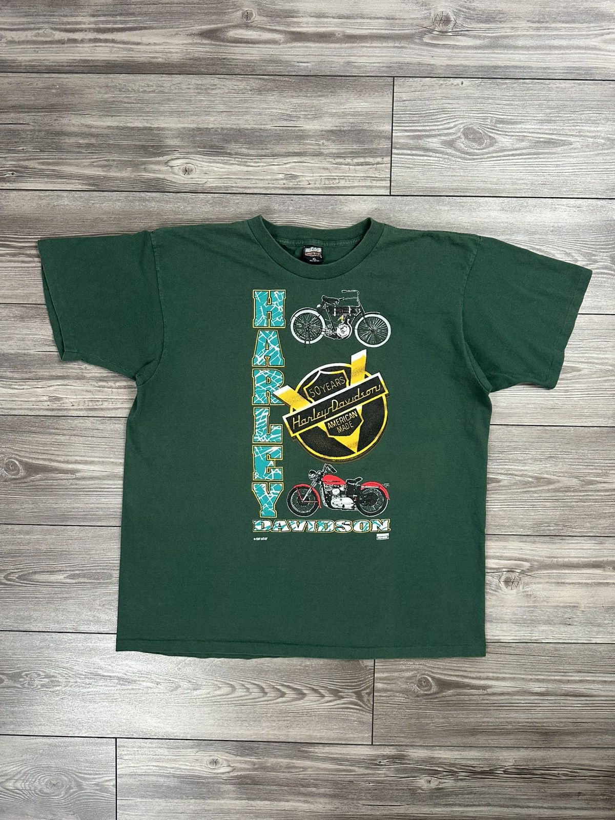 Harley Davidson Vintage 90’s Harley Davidson Biker T Shirt Size US XL / EU 56 / 4 - 1 Thumbnail