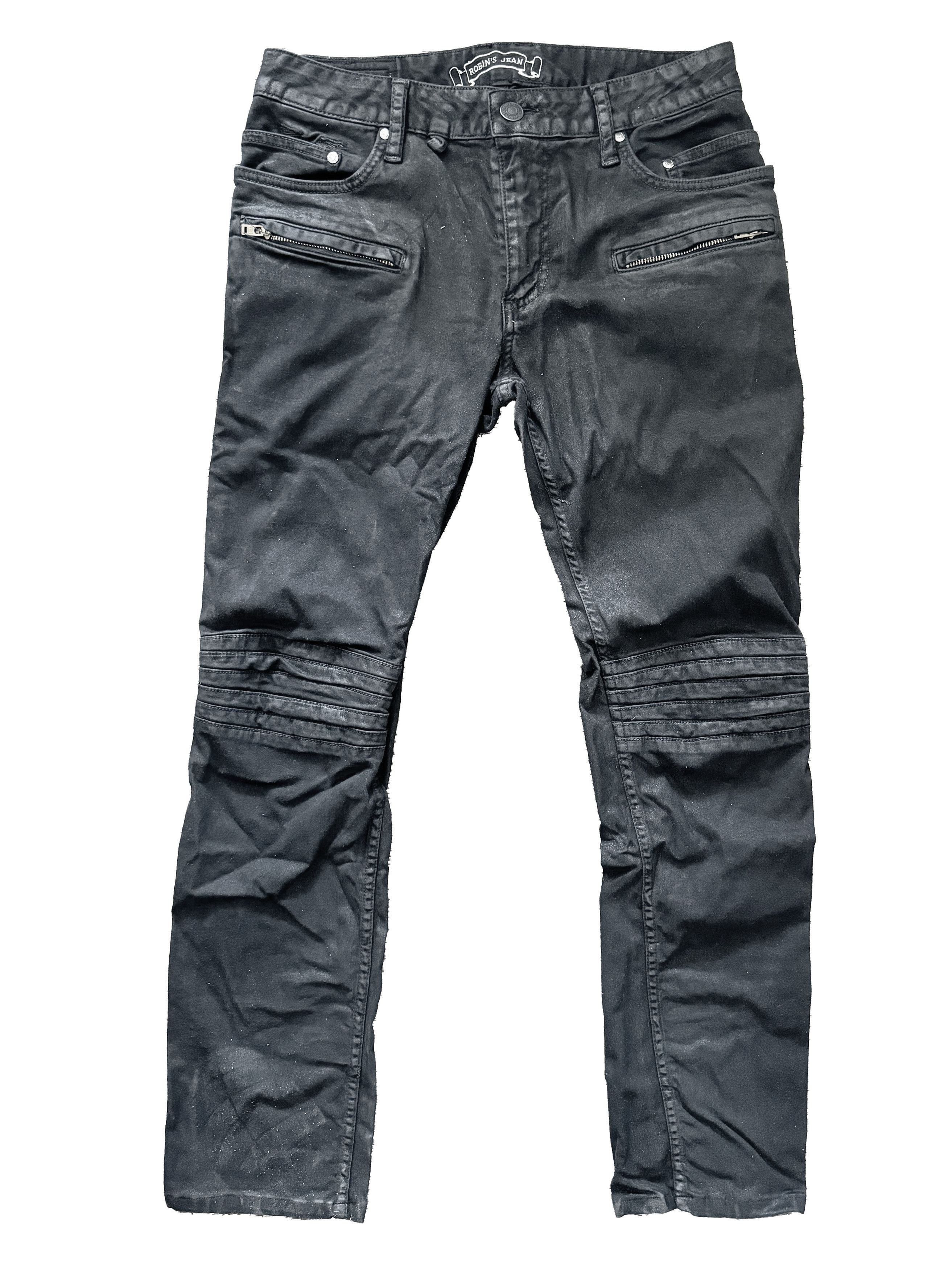 Robins Jeans ROBINS JEANS "MOTARD" ZIP PLEATED KNEE SIZE 30 Size US 30 / EU 46 - 1 Thumbnail