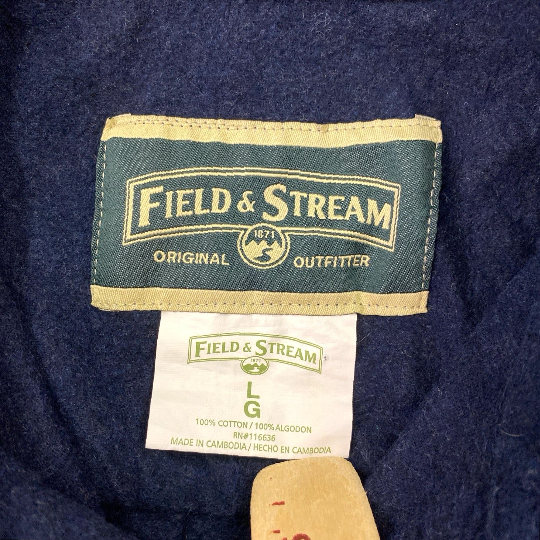 Vintage Field & Stream Mens Blue Heavyweight Flannel Button Down Shirt L Size US L / EU 52-54 / 3 - 3 Thumbnail