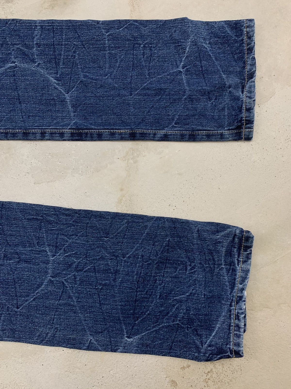 20471120 × Hysteric Glamour × Japanese Brand Back Forth Gothic Wing Seditionaries Bondage Denim Pants Size US 27 - 6 Thumbnail