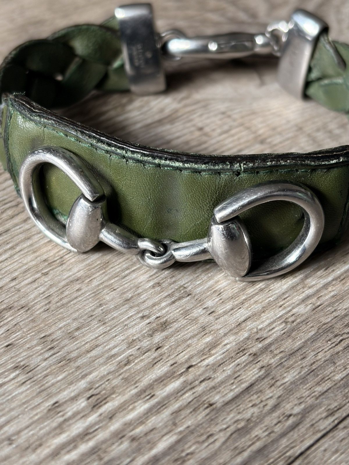 Gucci GUCCI Tom Ford FW 2001 Horsebit Leather Bracelet Demna Logo Size ONE SIZE - 2 Thumbnail