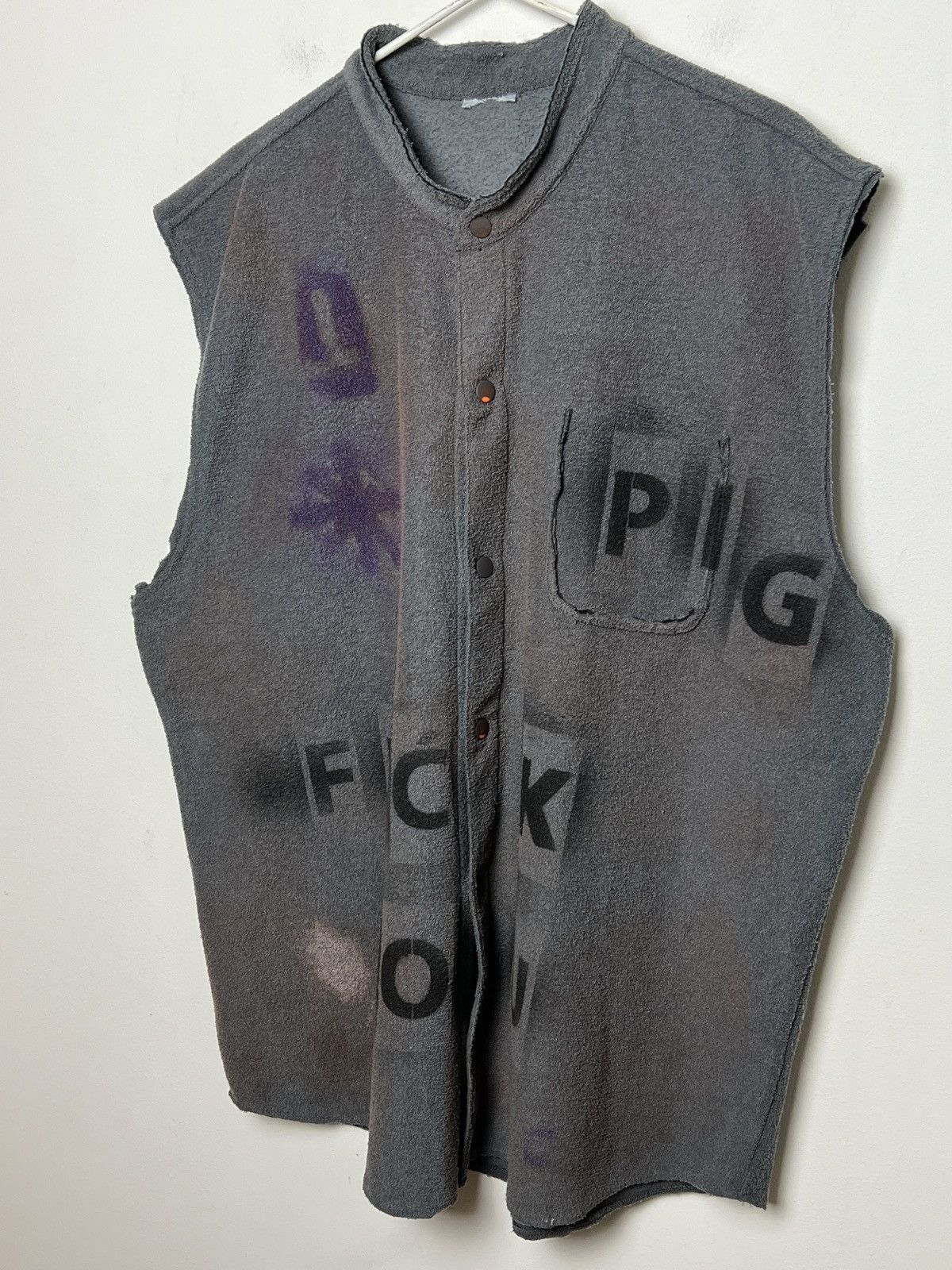 Seditionaries fuck you pig sleeveless shirt handmade 1/1 Size US L / EU 52-54 / 3 - 3 Thumbnail