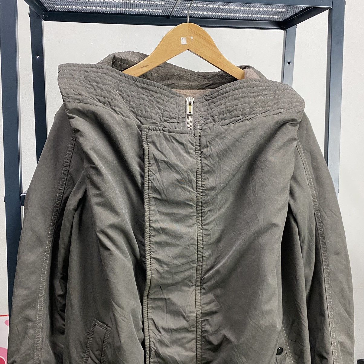 Rick Owens × Rick Owens Drkshdw Exploder parka jacket with body strap Size US XS / EU 42 / 0 - 8 Thumbnail