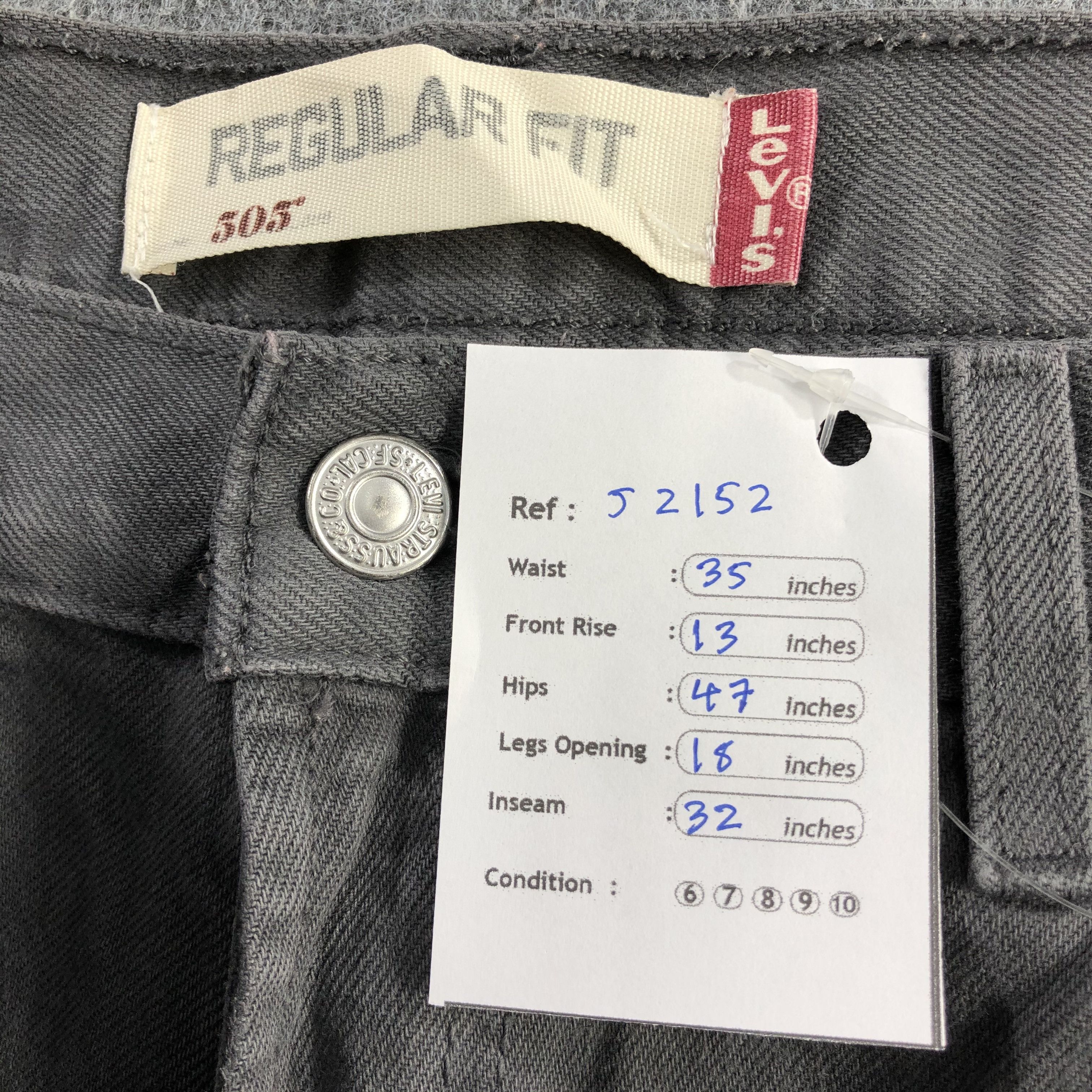 Levi's Vintage Levis 505 Earth Tone Jeans-J2152 Size US 35 - 12 Thumbnail