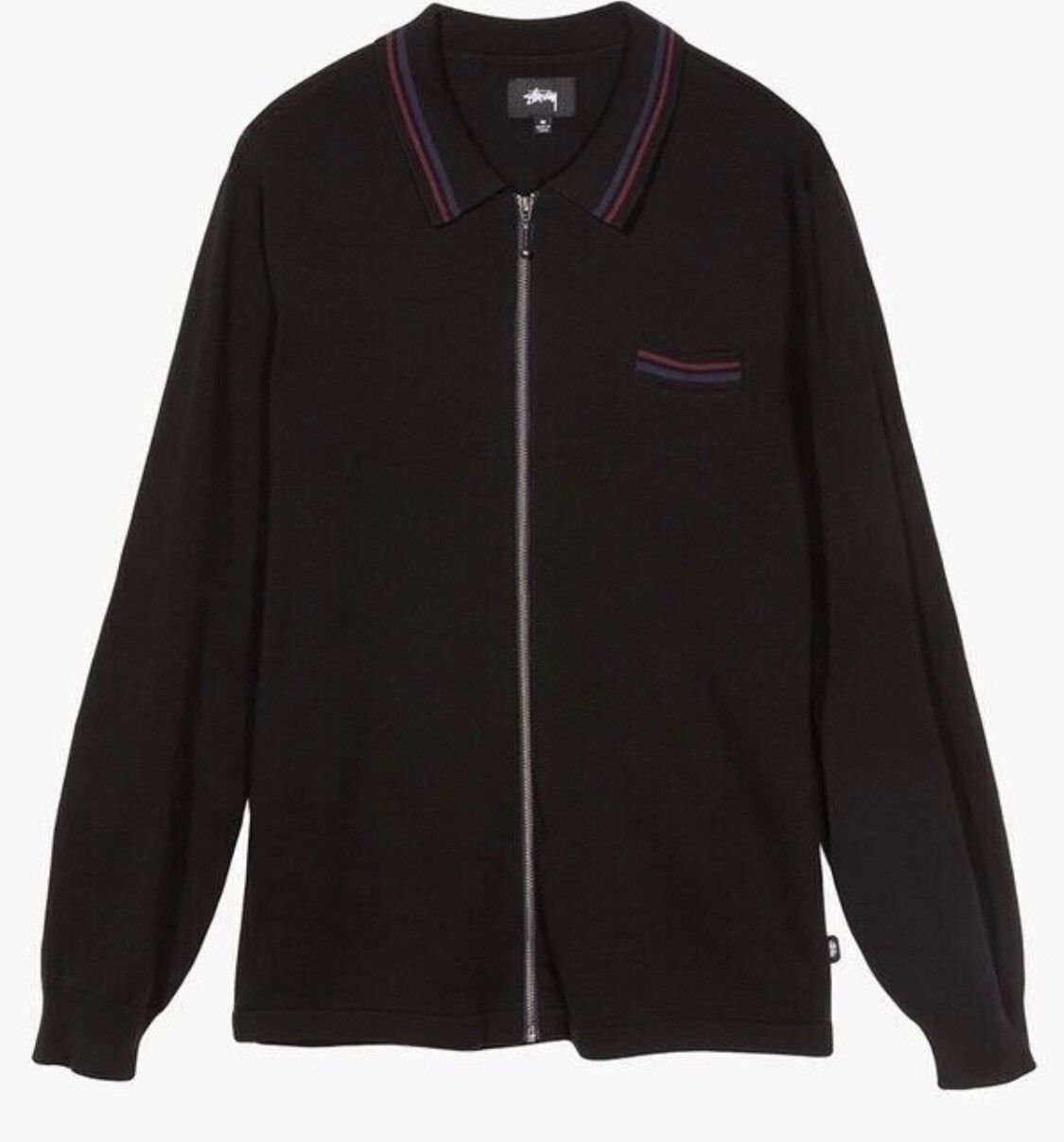 Stussy × Vintage Stussy knit zip up sweater medium large polo Size US L / EU 52-54 / 3 - 1 Thumbnail