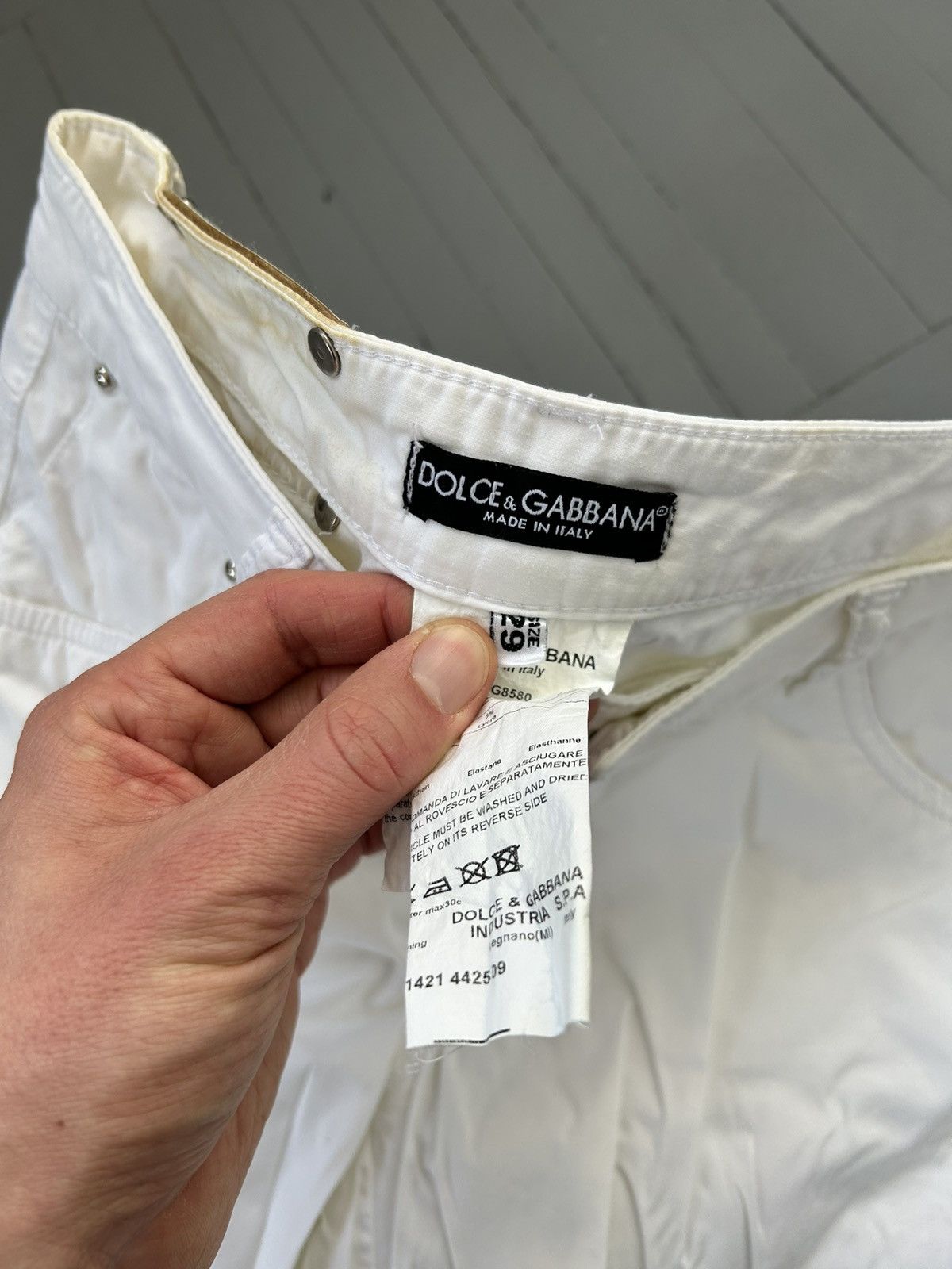 Dolce & Gabbana Dolce&Gabbana vintage white pants Size 29" - 3 Thumbnail