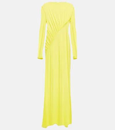 Saint Laurent Paris o1y0126 Maxi Dress in Yellow Size S / US 4 / IT 40 - 1 Thumbnail