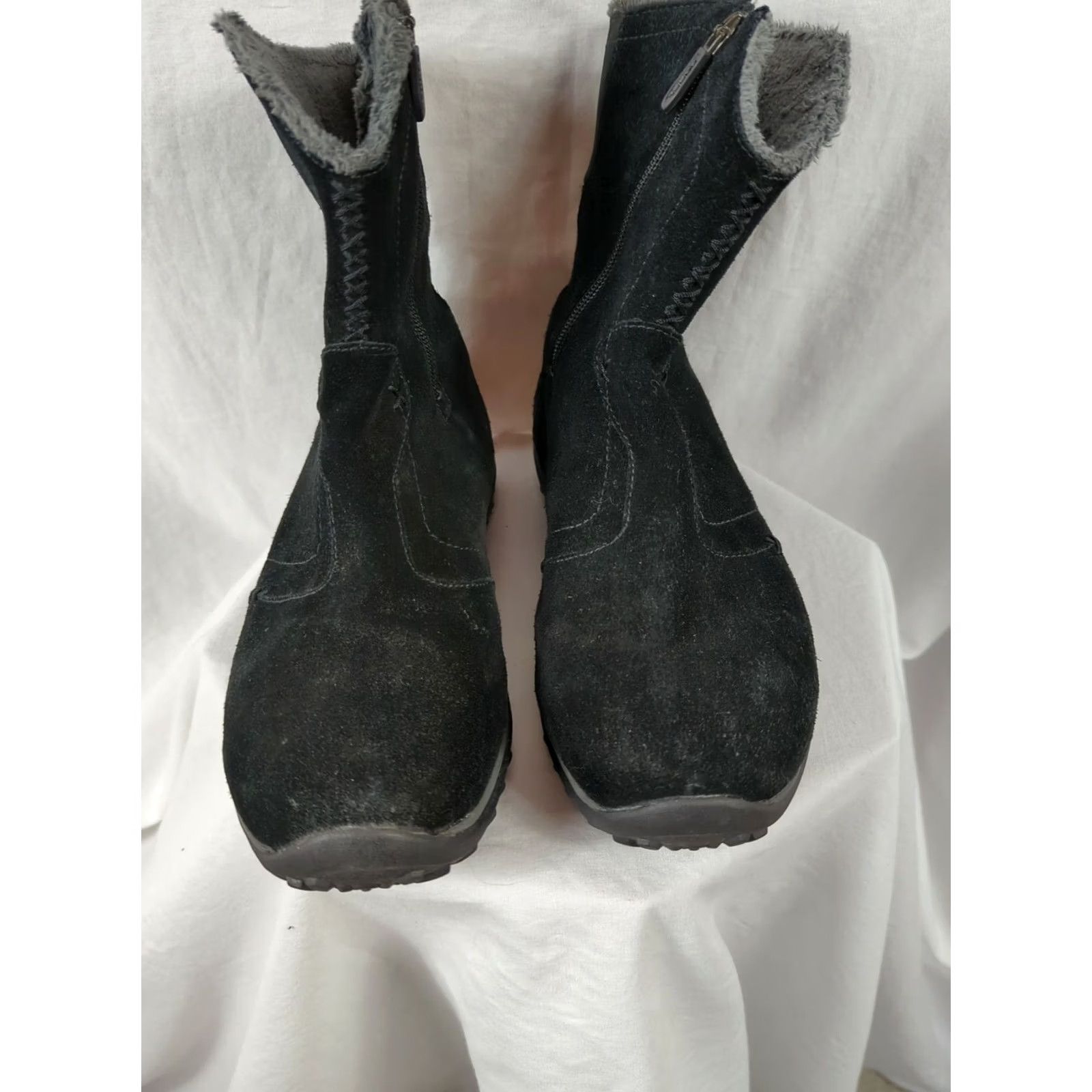 SOREL Sorel Boots Womens 8.5 Black Suede Side Zip NL1480-010 Winter Shearling Mid-Calf Waterproof Thinsulate Comfort Cushioned Pattern: Solid Size US 9 / IT 39 - 5 Thumbnail