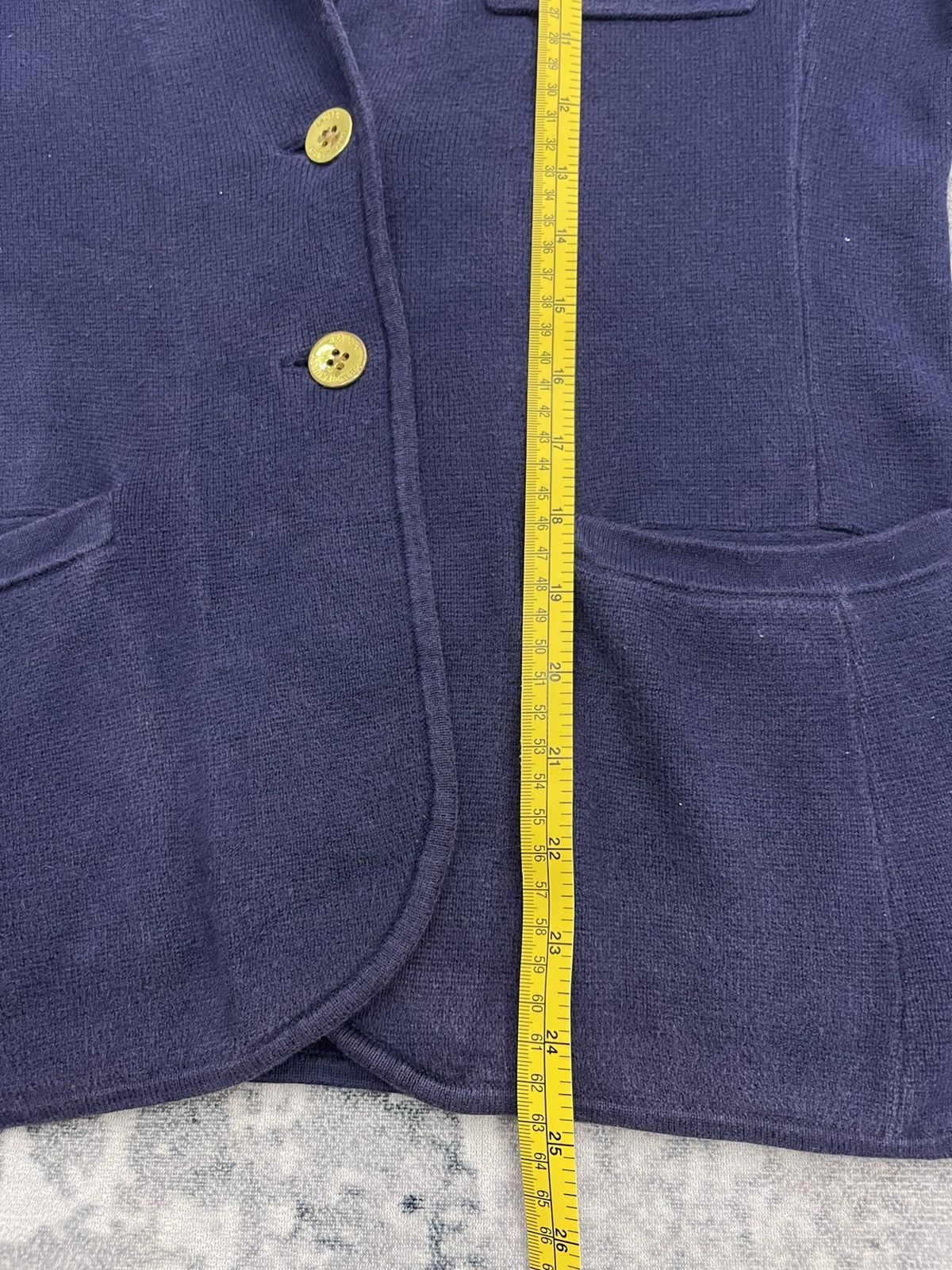Polo Ralph Lauren Ralph Lauren Navy Knit Crest Blazer - Gold Bullion Patch Size S / US 4 / IT 40 - 18 Thumbnail