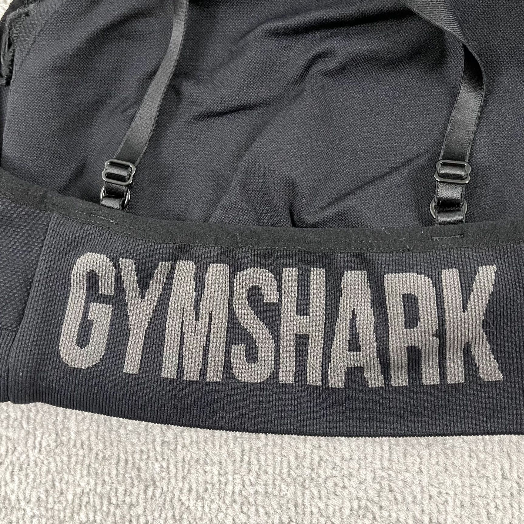 Gymshark GYMSHARK Sports Bra Womens XS/Small Black Workout Yoga Gym Train Size ONE SIZE - 6 Thumbnail