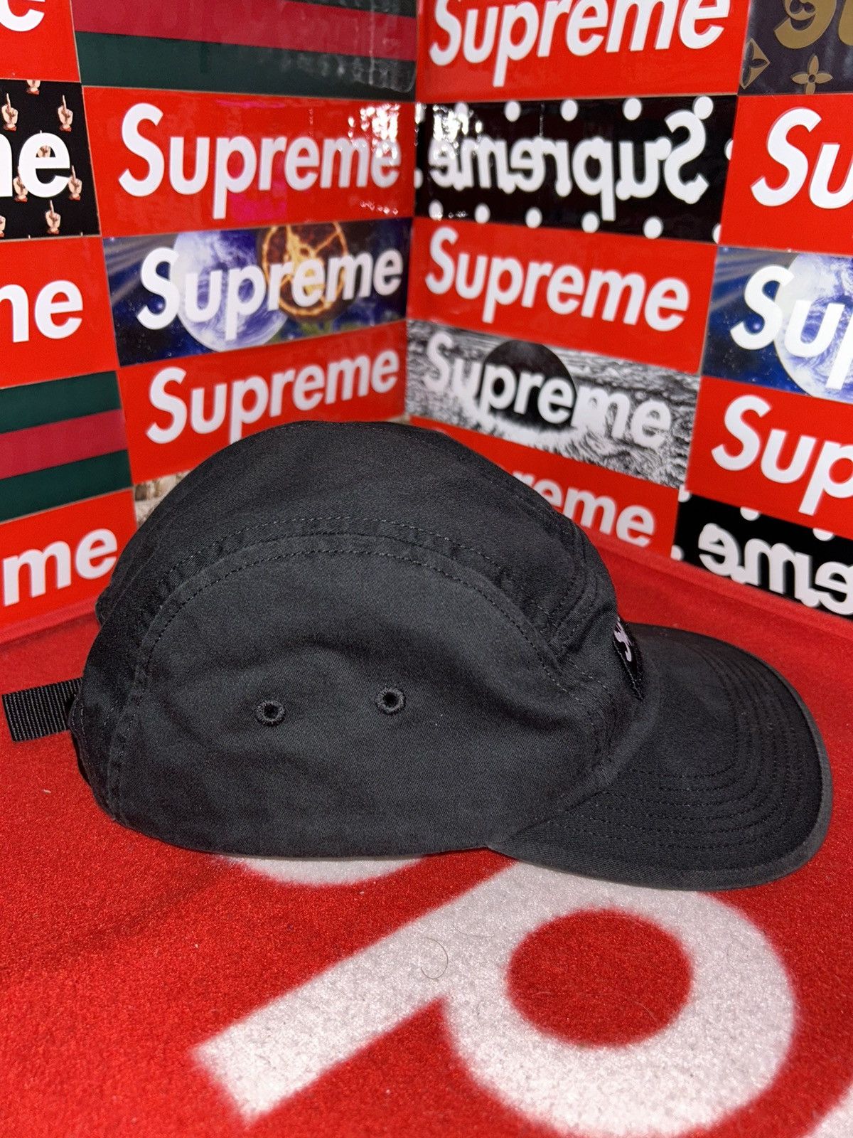 Supreme Supreme Military Camp Cap Black SS18 Size ONE SIZE - 3 Thumbnail