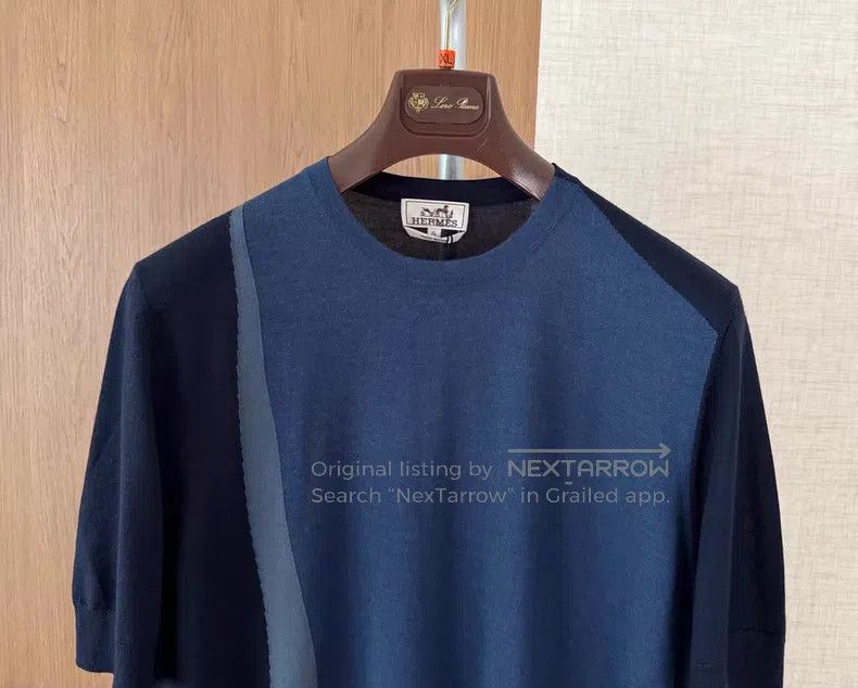 Hermes Hermes Short Sleeve Knit T-Shirt for Spring and Summer Size US XL / EU 56 / 4 - 2 Thumbnail
