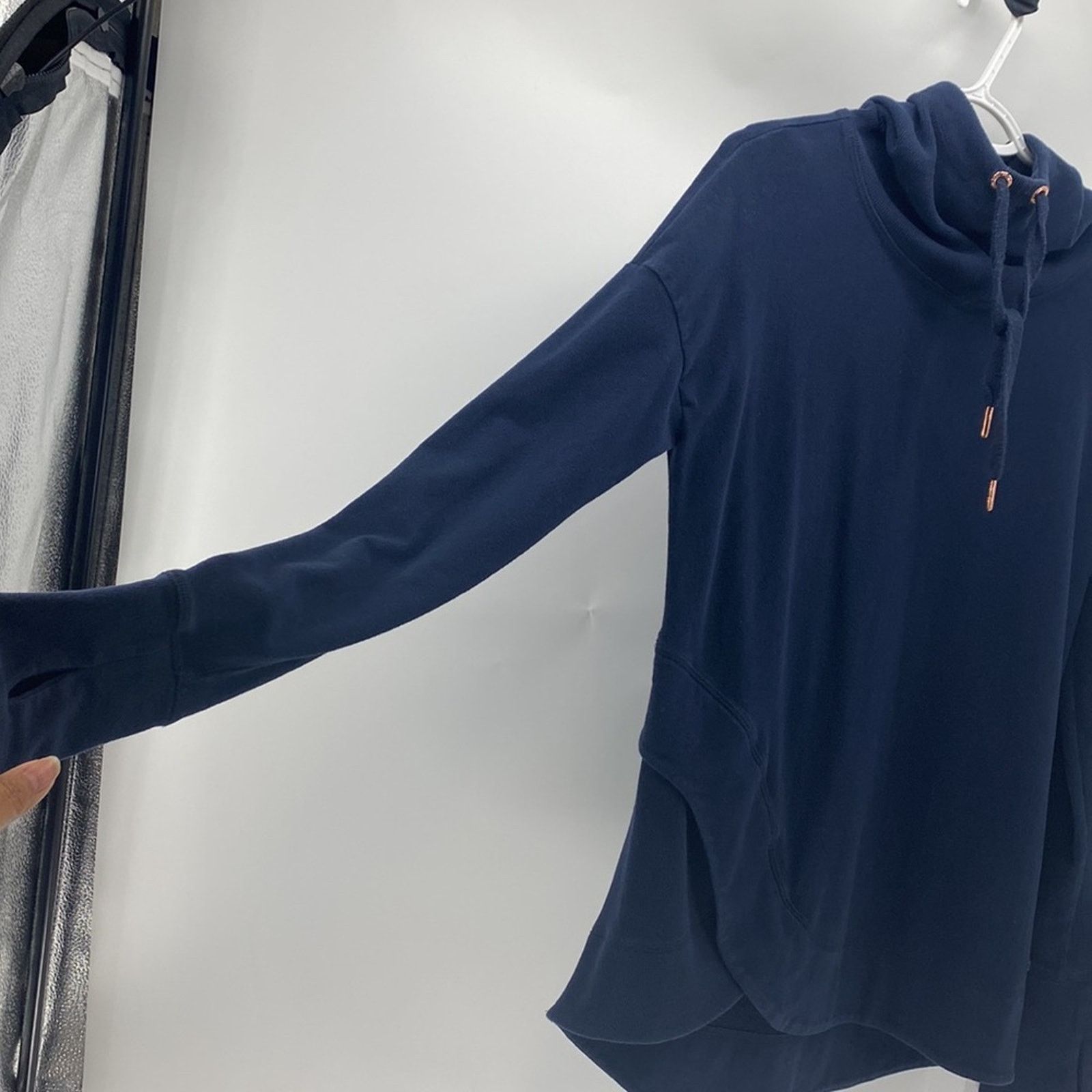 Sweaty Betty Sweaty Betty Navy Blue Escape Luxe Italian Fleece Hoodie Size S / US 4 / IT 40 - 6 Thumbnail