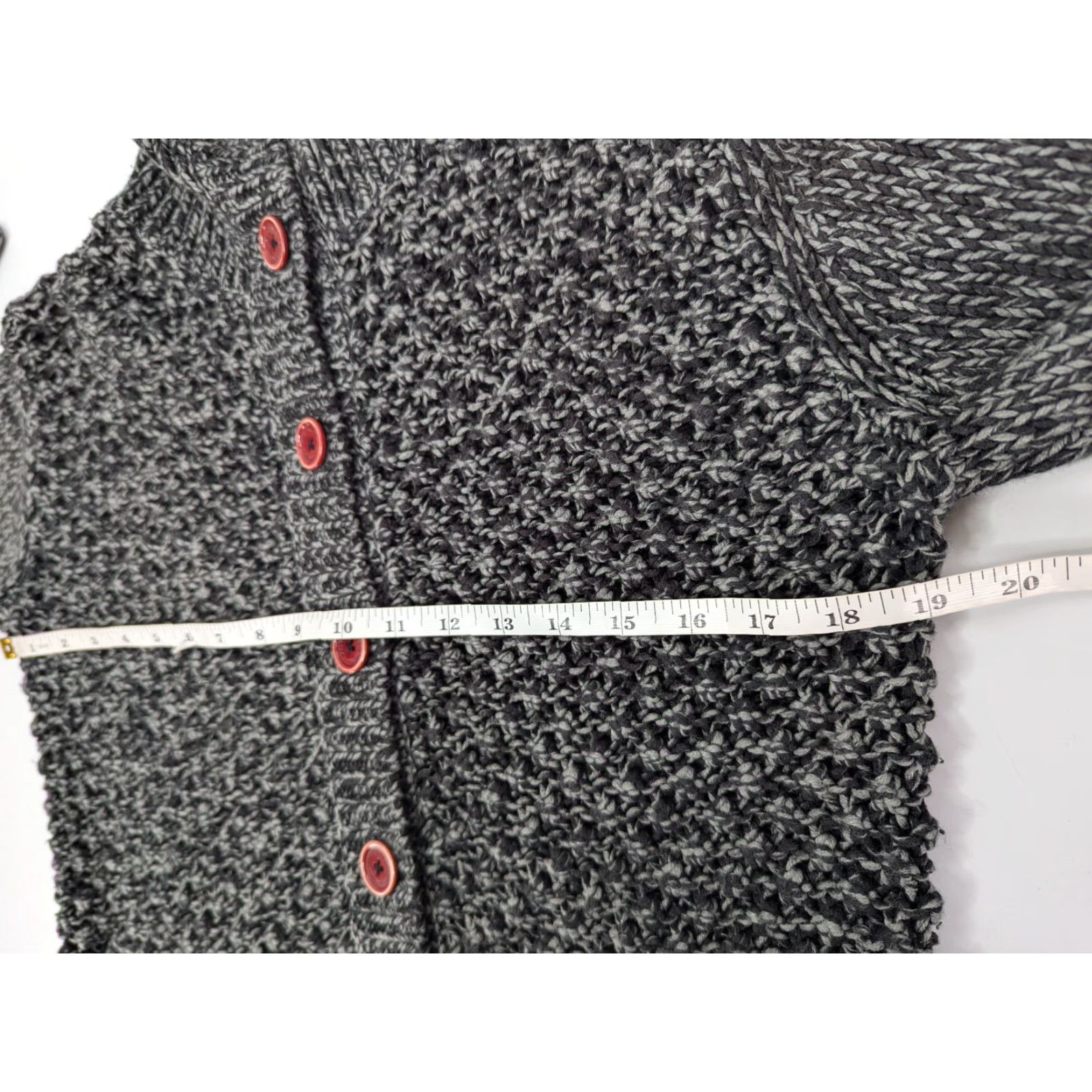 Rip Curl RIP CURL Sweater Cardigan Long Sleeve Open Knit Gray Women’s L Regular Button Cardigan Knit Lightweight Casual Fall Spring Winter Size L / US 10 / IT 46 - 6 Thumbnail