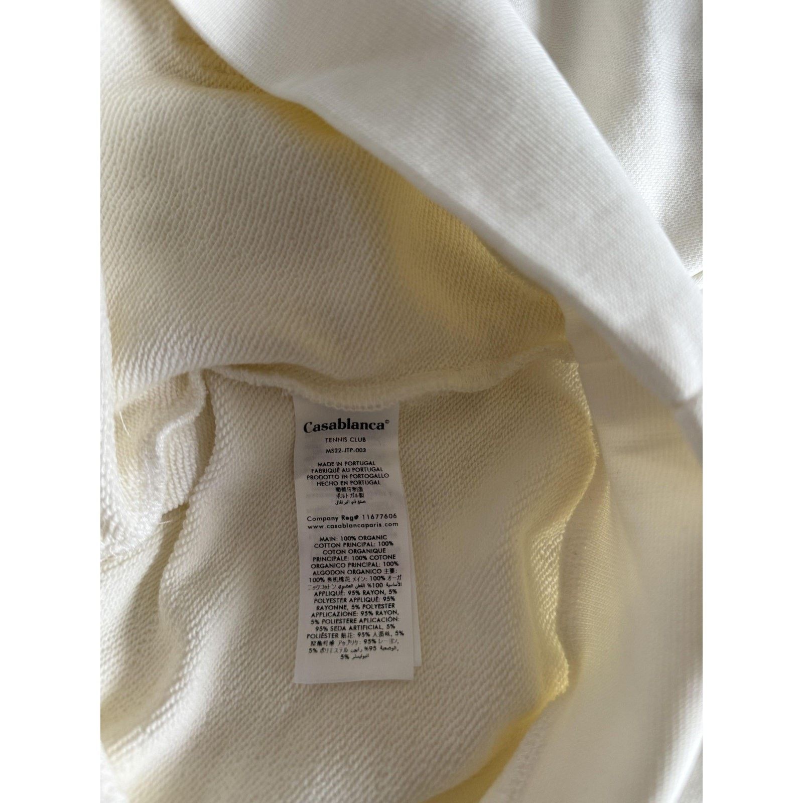 Casablanca Casablanca Off-White Logo Patch Hoodie Size US M / EU 48-50 / 2 - 4 Thumbnail