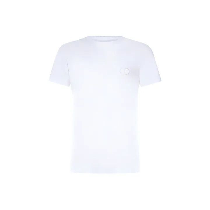 Dior Dior Dior Embroidered Logo Casual White T-Shirt 0079-2507 Size US XS / EU 42 / 0 - 1 Thumbnail