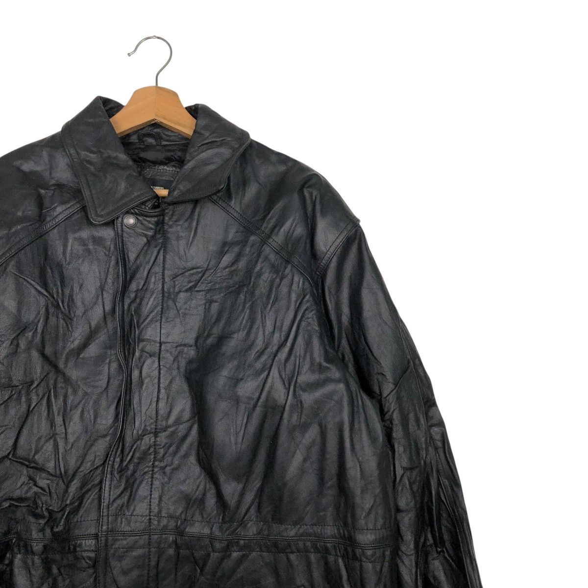 Japanese Brand 🔥VINTAGE BIKER LEATHER JACKET DURANTE BLANKET ISSEY MIYAKE Size US L / EU 52-54 / 3 - 8 Thumbnail