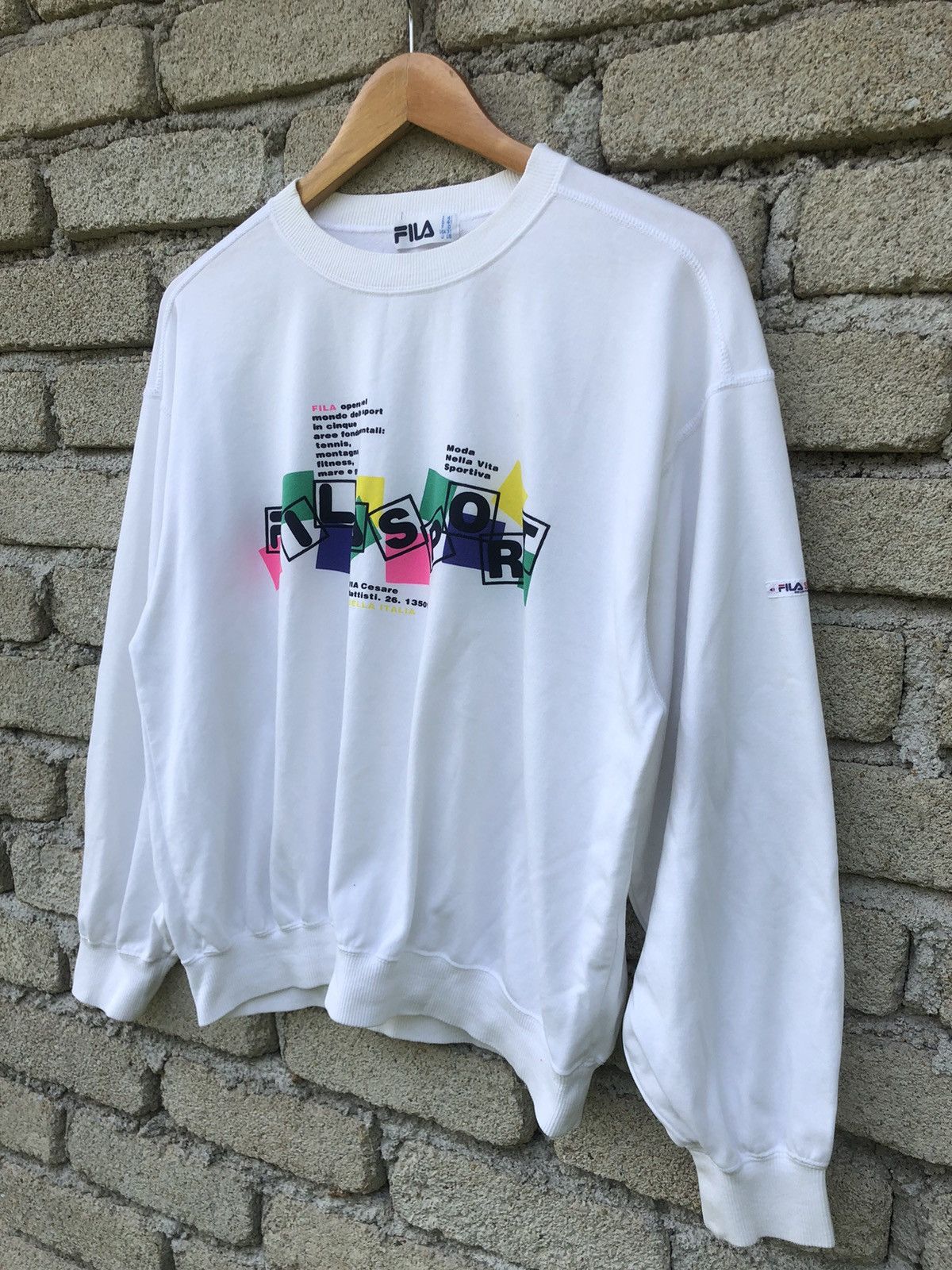 Fila Vintage 90s Fila Sport Sweatshirt Size US L / EU 52-54 / 3 - 4 Thumbnail