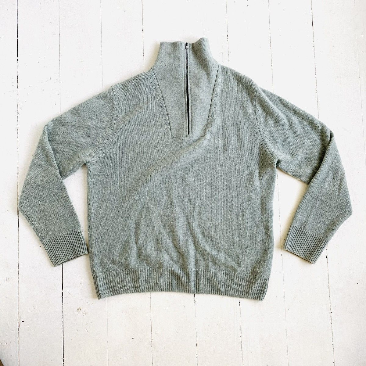Vince Vince Melange 1/4 zip cashmere wool sweater Size US M / EU 48-50 / 2 - 1 Thumbnail