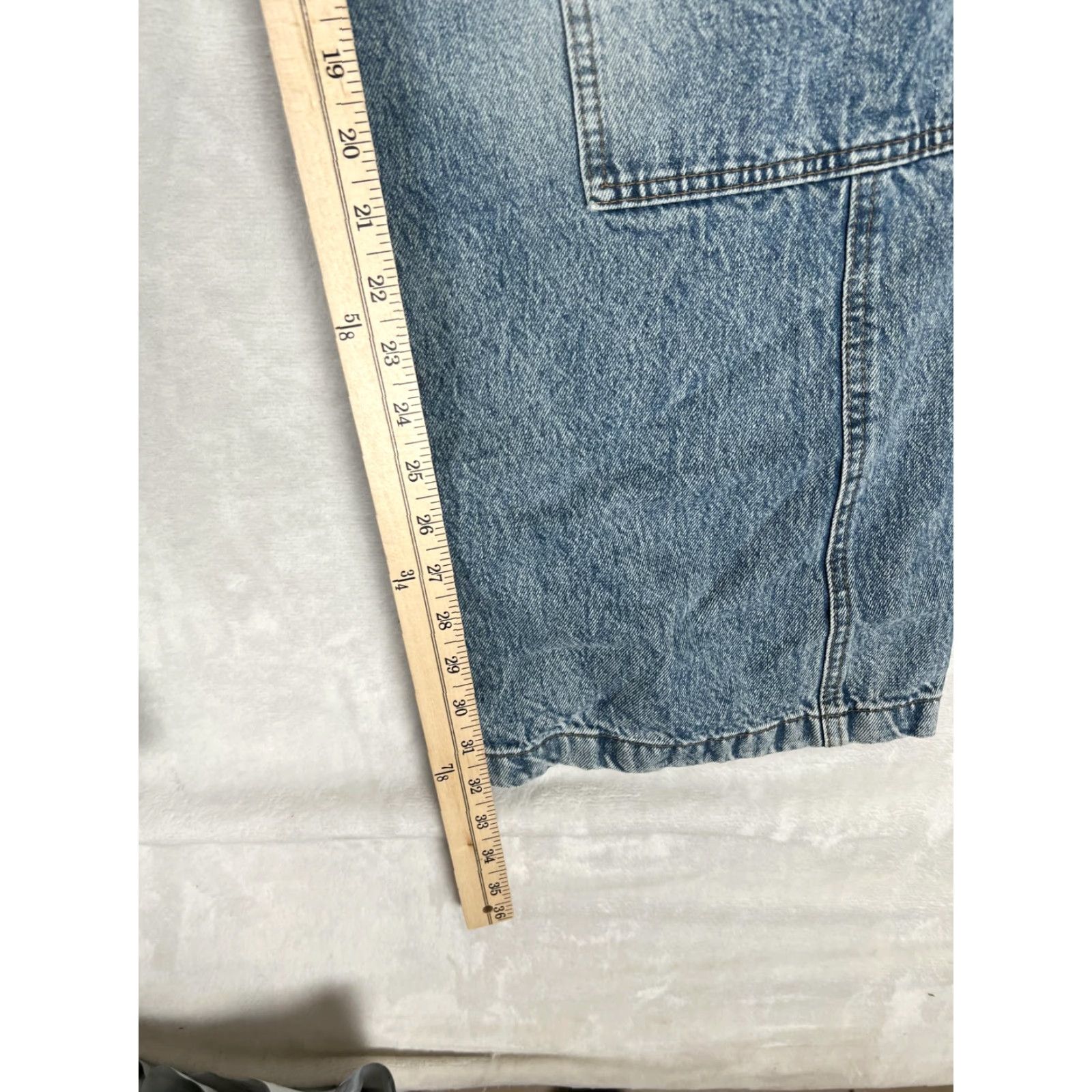 Cotton On Cotton On Cargo Wide Leg Jeans Womens 4 Blue Medium Wash Denim Baggy Size 27" / US 4 / IT 40 - 4 Thumbnail