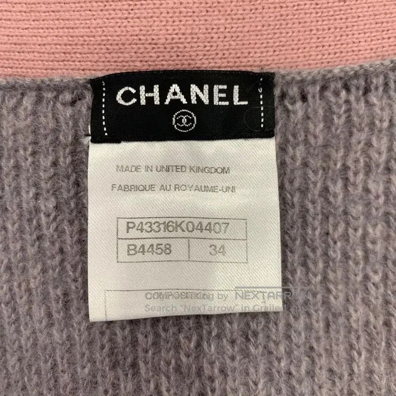 Chanel Chanel Gray Wool Cardigan with Pink Trim . Size XS / US 0-2 / IT 36-38 - 5 Thumbnail
