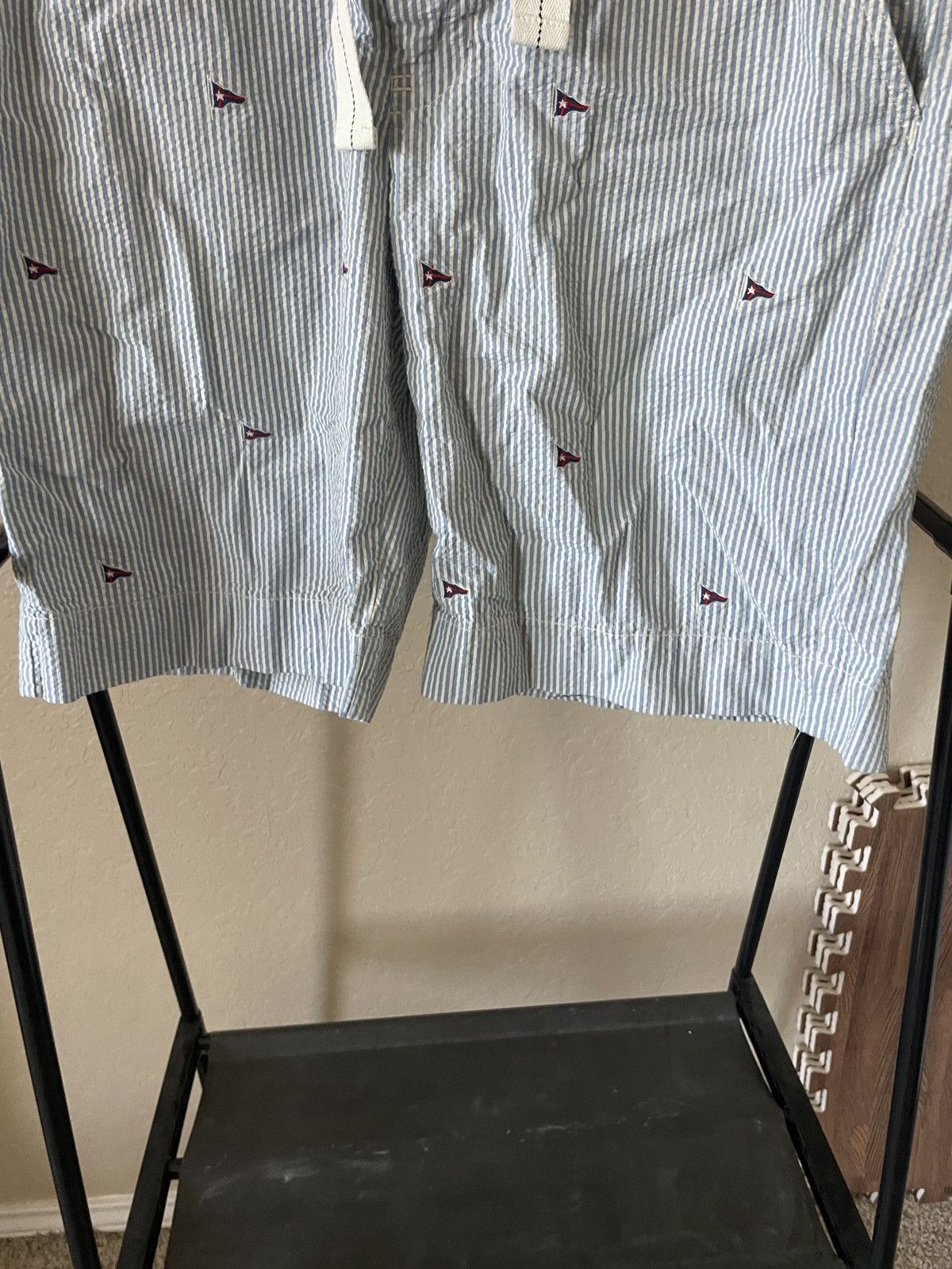 Polo Ralph Lauren Seersucker Flags FF Shorts Size US 34 / EU 50 - 2 Thumbnail