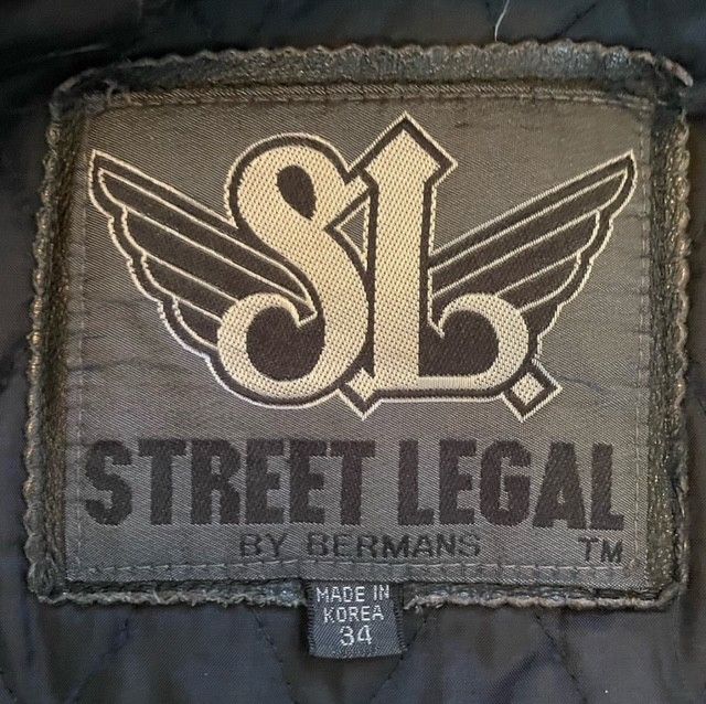 Other Street Legal Vintage 90s unisex Motorcycle Leather Jacket Size US S / EU 44-46 / 1 - 5 Thumbnail