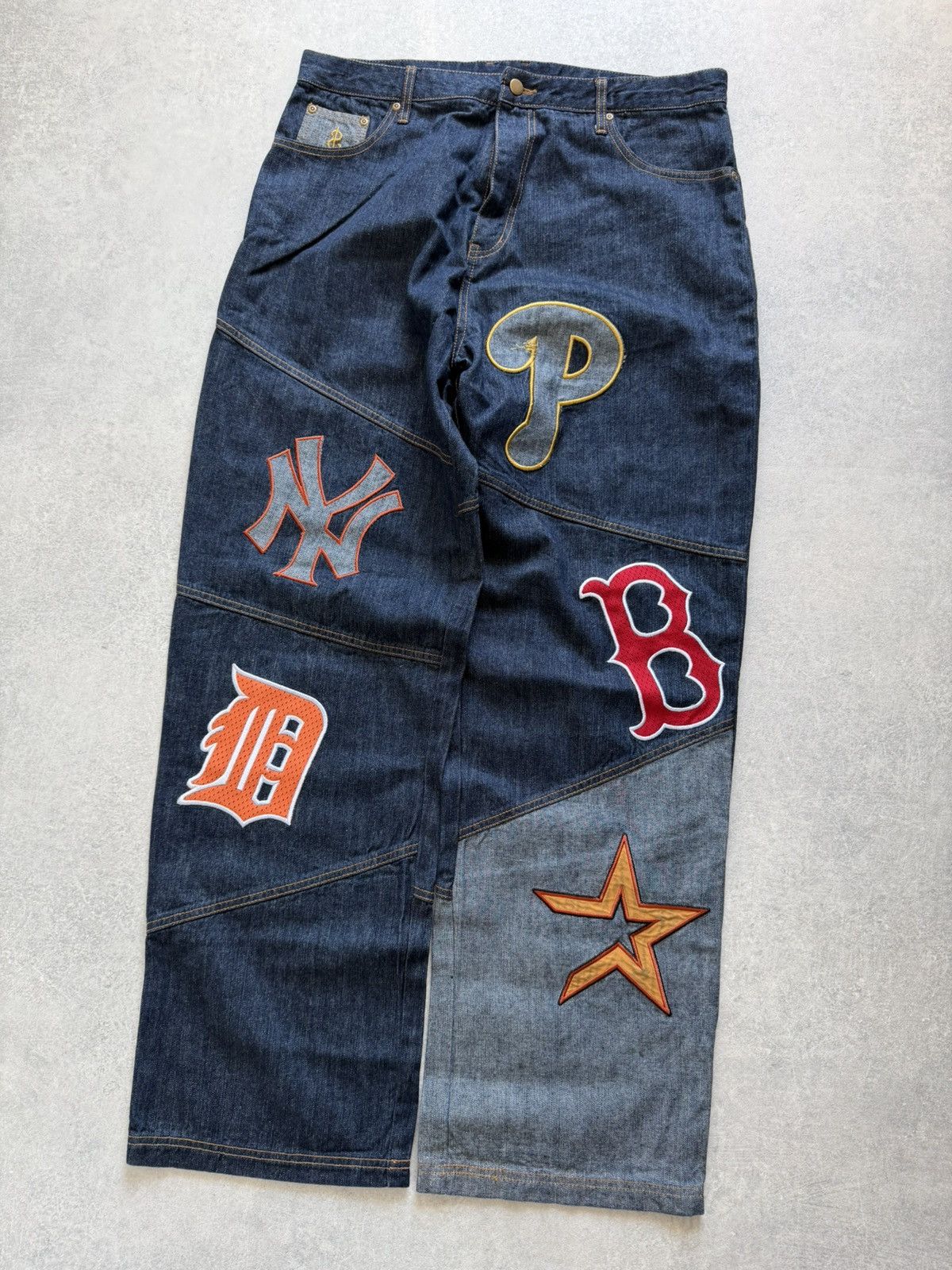 Majestic Vintage Jeans Majestic New York Yankees Streetwear pants Size US 44 / EU 60 - 2 Thumbnail