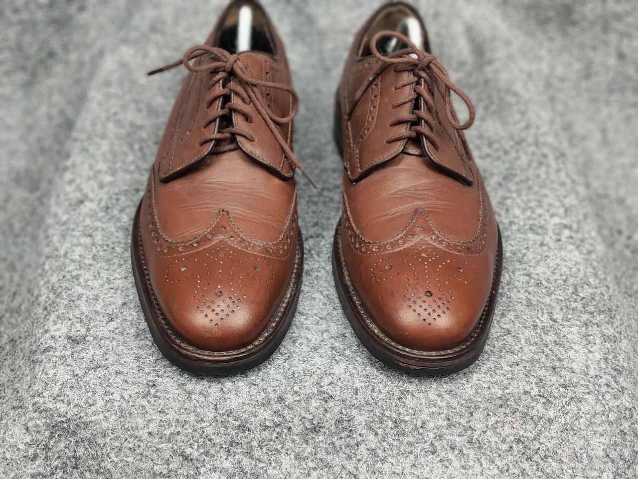 Barbour Barbour Design Dark Brown Leather Ouse Brogue Shoes Size US 7.5 / EU 40-41 - 6 Thumbnail