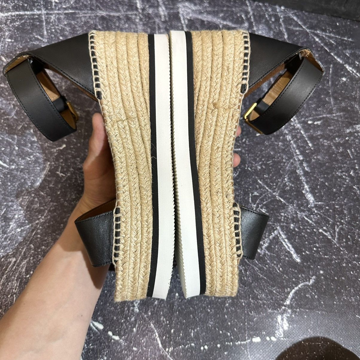 See by Chloe See By Chloé Glyn Platform Sandals Espadrilles Size 39 Size US 9 / IT 39 - 13 Thumbnail