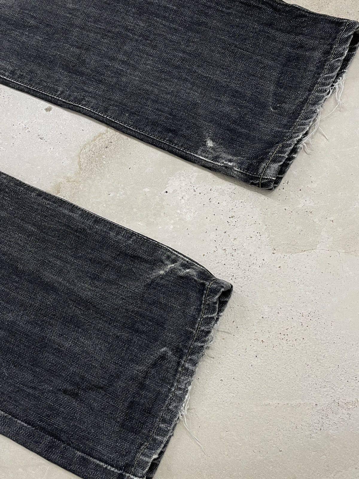 Edwin × Japanese Brand Edwin 403 International Basic Black Washed Distressed Denim Size US 32 / EU 48 - 6 Thumbnail