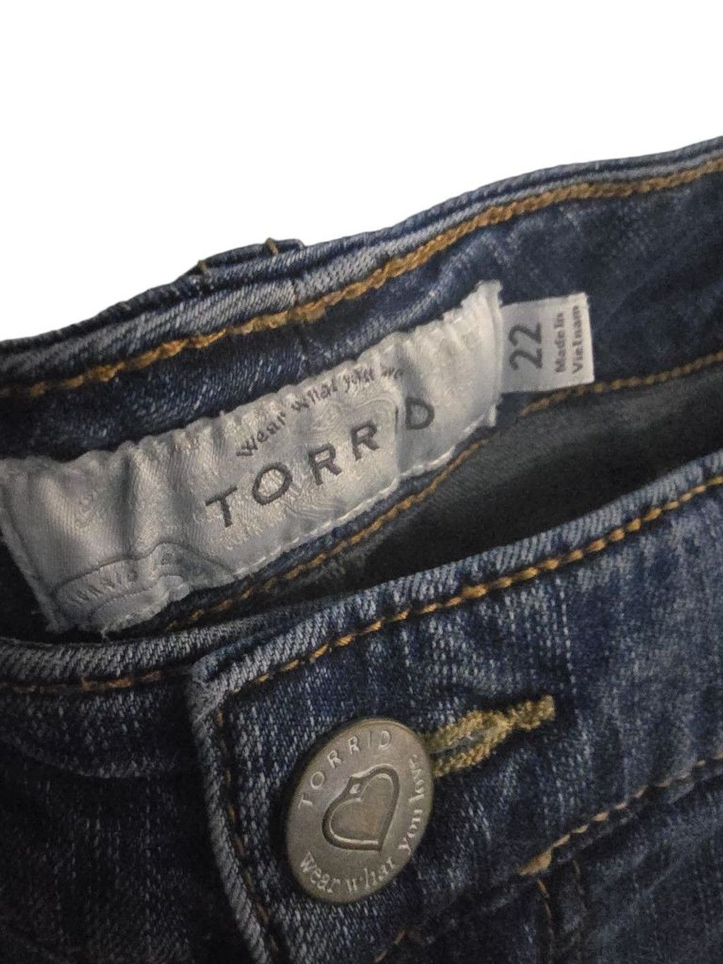 Torrid Women's TORRID Blue Denim Jean Shorts Plus Size 22 Size 40" / US 18 - 3 Thumbnail