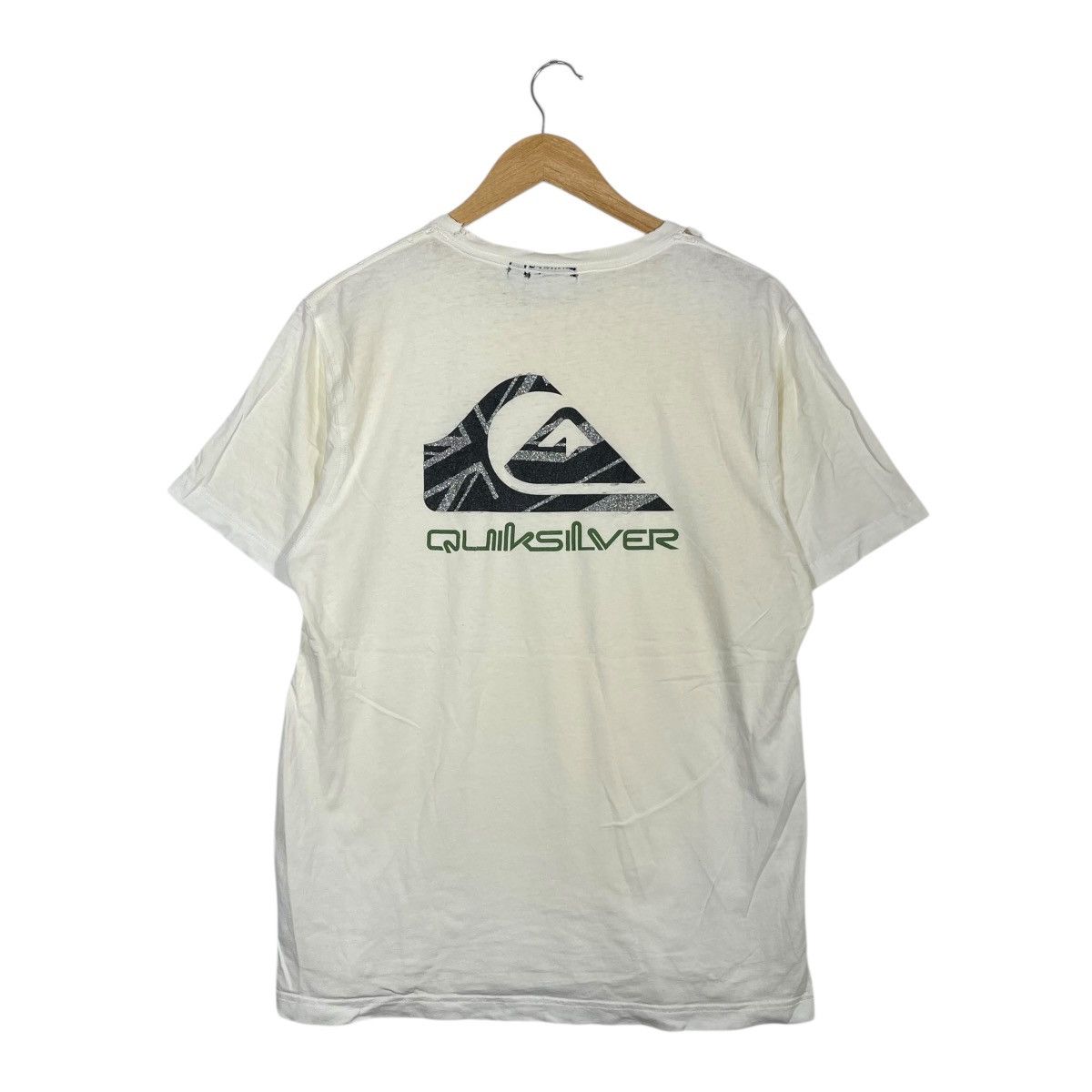 Quiksilver Quiksilver Double Sided Logo Tee White Surf Skate Streetwear Size US L / EU 52-54 / 3 - 1 Thumbnail