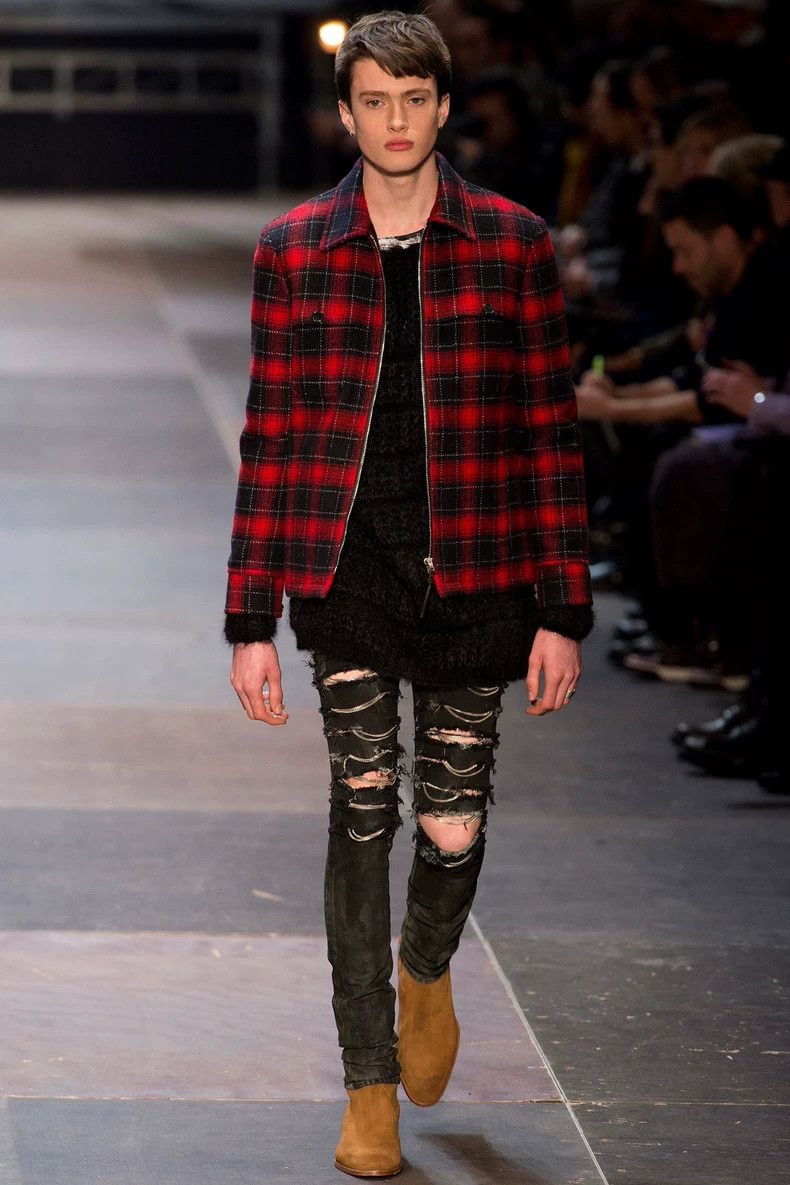 Yves Saint Laurent Saint Laurent13fw first year Darth Vader feather sweater 25 Size US XXS / EU 40 - 6 Thumbnail