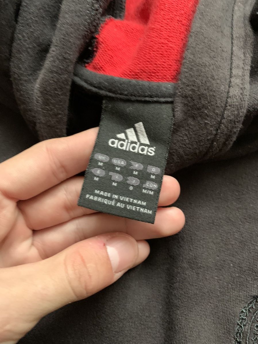 Adidas × Vintage 🔥AC MILAN ADIDAS VINTAGE 2000s BLOCKCORE HOODIE Size US M / EU 48-50 / 2 - 13 Thumbnail