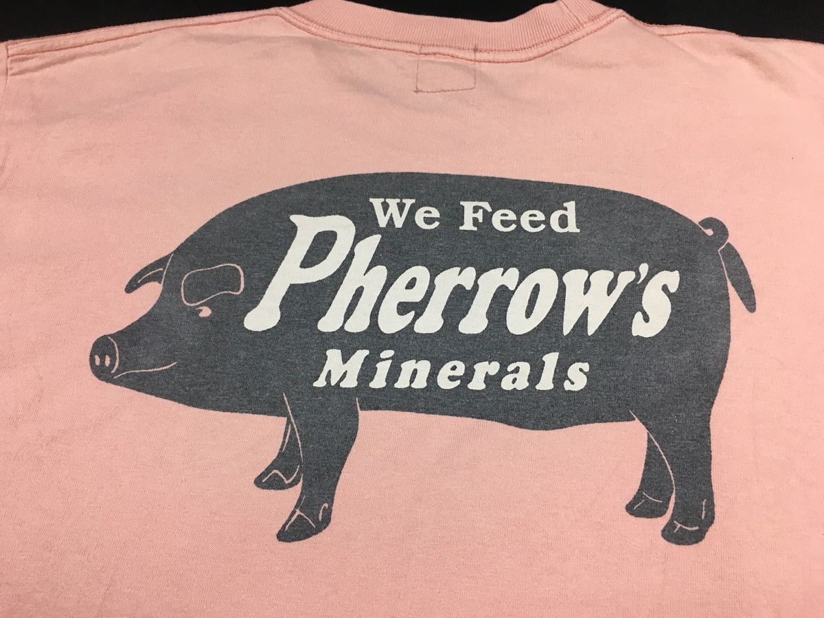 Pherrow's Vintage 90s Pherrow’s Mineral Big Pig Logo Printed Tee Size US L / EU 52-54 / 3 - 4 Thumbnail