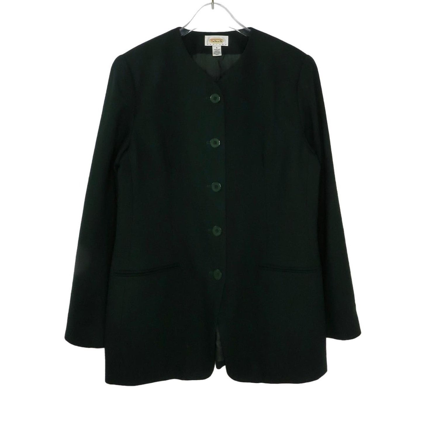 Vintage 90s Vintage Talbots Emerald Green Blazer Jacker Size 8 Med Size M / US 6-8 / IT 42-44 - 2 Thumbnail
