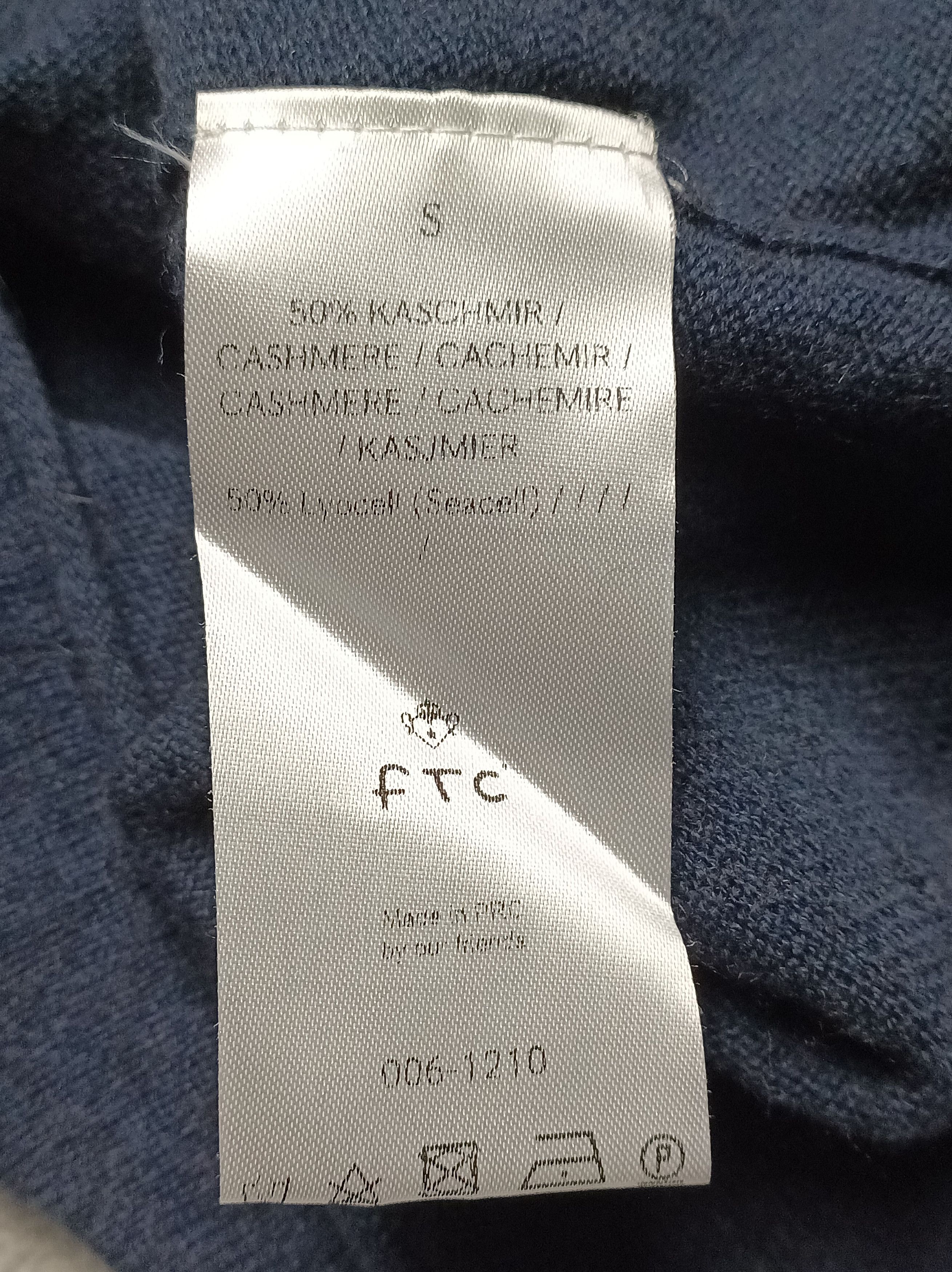 FTC FTC Cashmere Seacell Blue Sweater Jumper Size S Size S / US 4 / IT 40 - 8 Thumbnail