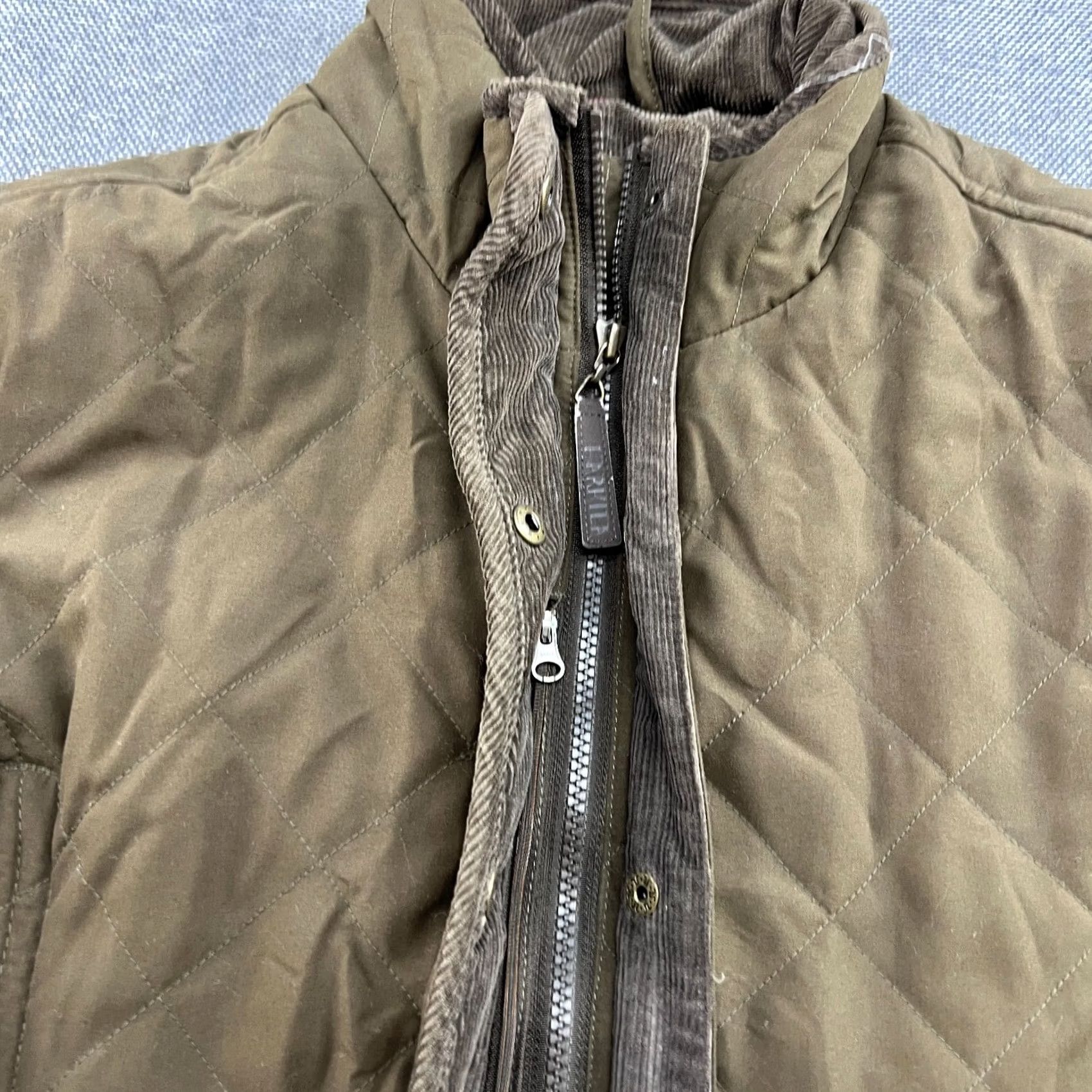 Albam Harkila Alba Womens Quilted Jacket Hooded Zip Full Zip Size 44 Brown Insulated Overcoat Parka Women's Coat Brown Quilted Jacket Size S / US 4 / IT 40 - 7 Thumbnail