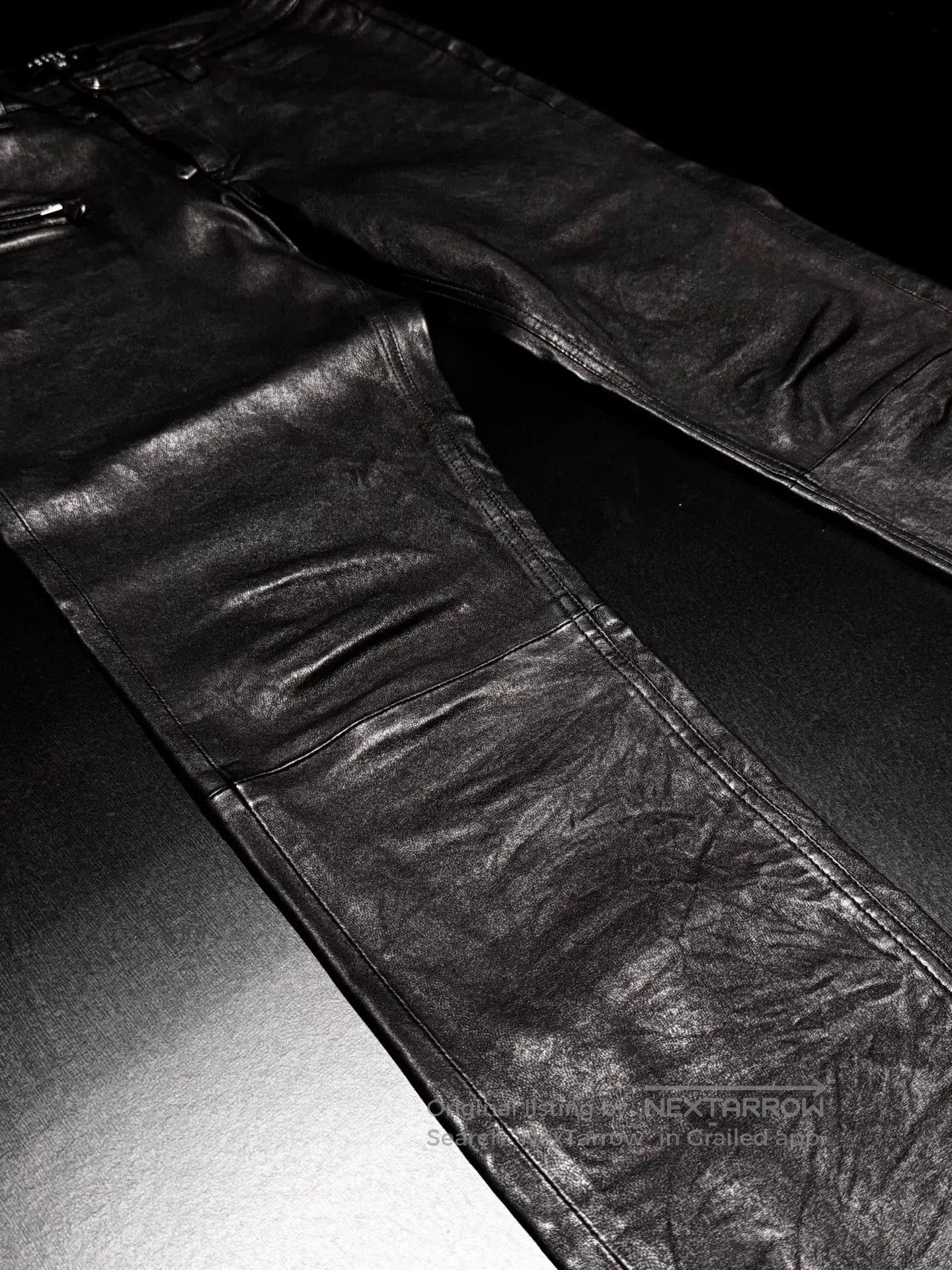 Other Anthony Delon Lamb Leather Biker Pants. Size US 29 - 3 Thumbnail
