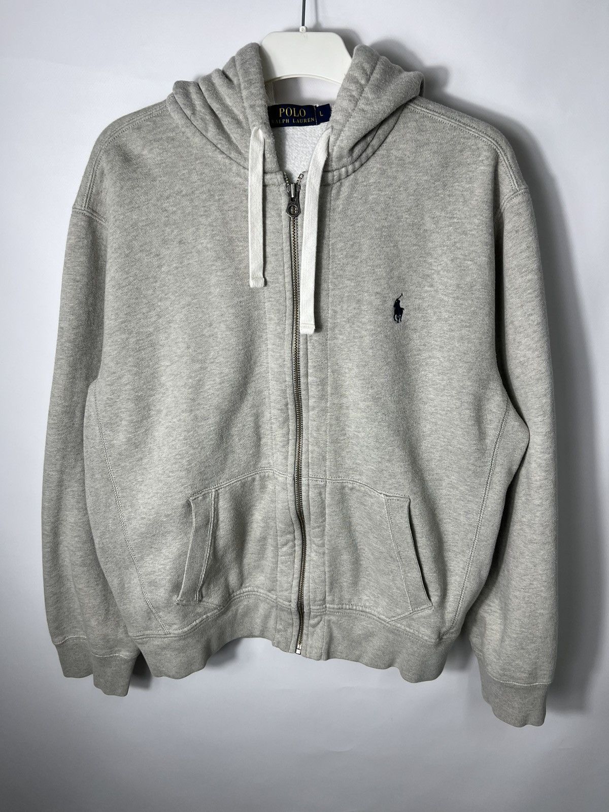Polo Ralph Lauren Vintage streetwear y2k sk8 Polo Ralph Lauren Gray Zip Hoodie Size US L / EU 52-54 / 3 - 1 Thumbnail
