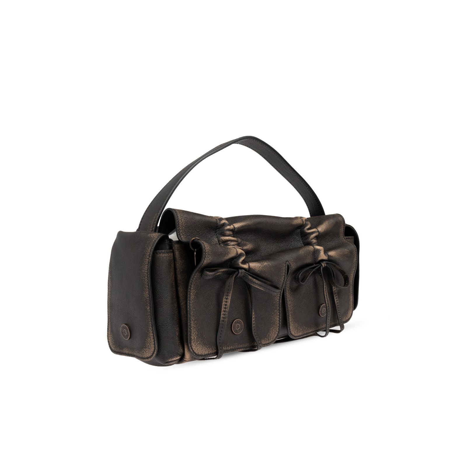 Acne Studios ACNE STUDIOS Multipocket Washed Brown Leather Shoulder Bag N Size ONE SIZE - 3 Thumbnail
