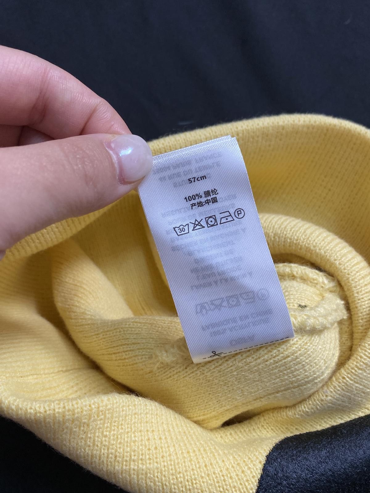Stussy Rare Stussy Mixed Logo No Cuff Knit Skull Cap Yellow Beanie Size ONE SIZE - 9 Thumbnail