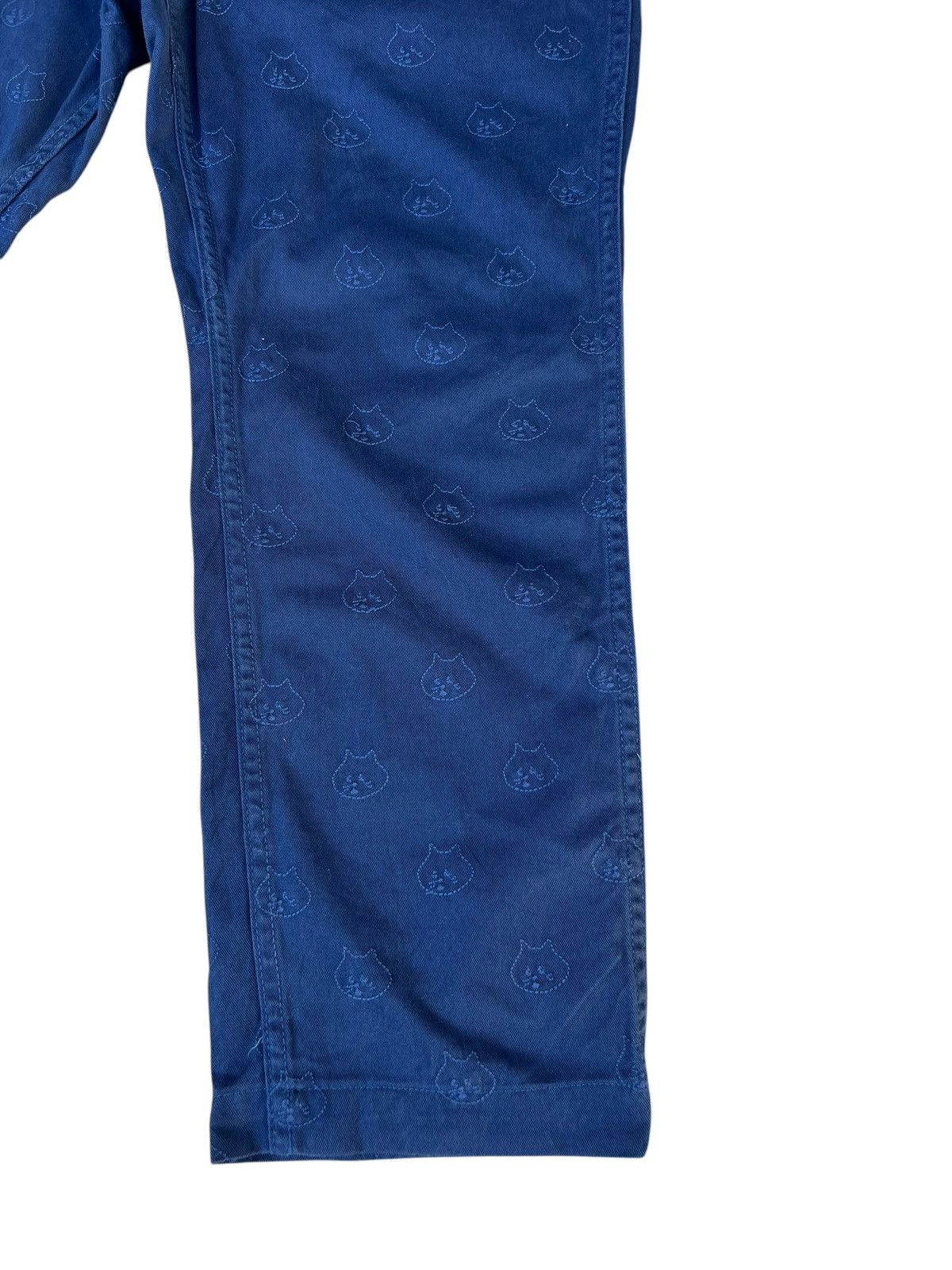 Issey Miyake Issey Miyake, Ne-net All Over Embroidery Cat Head Crop Pant Size US 30 / EU 46 - 11 Thumbnail