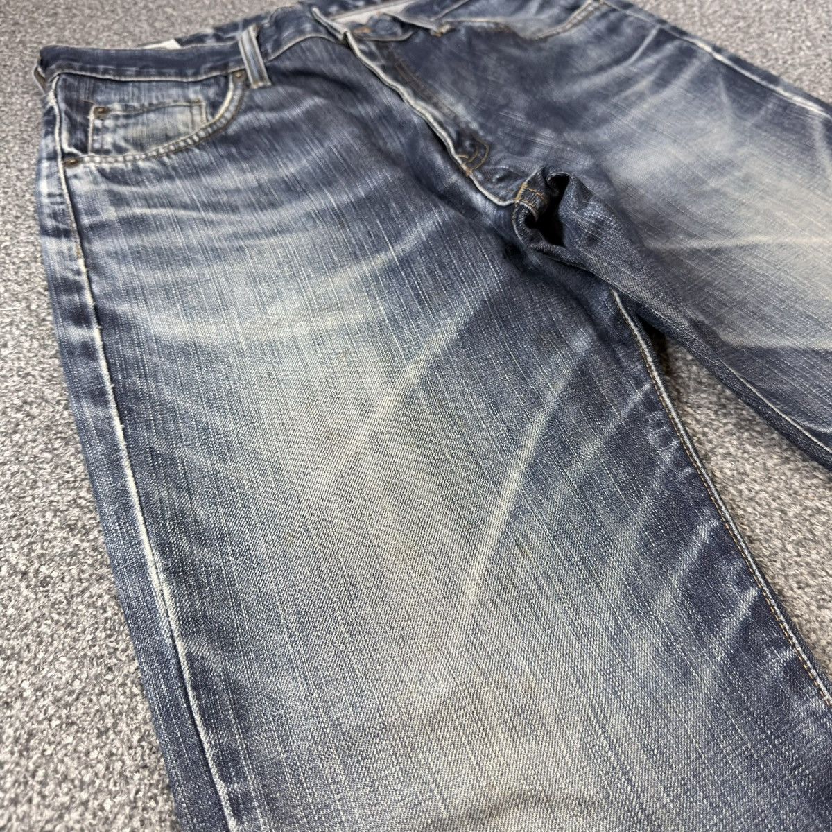 Kapital Vintage Edwin 403 Japanese Denim Distressed Fade Indigo Jean Size US 30 / EU 46 - 6 Thumbnail