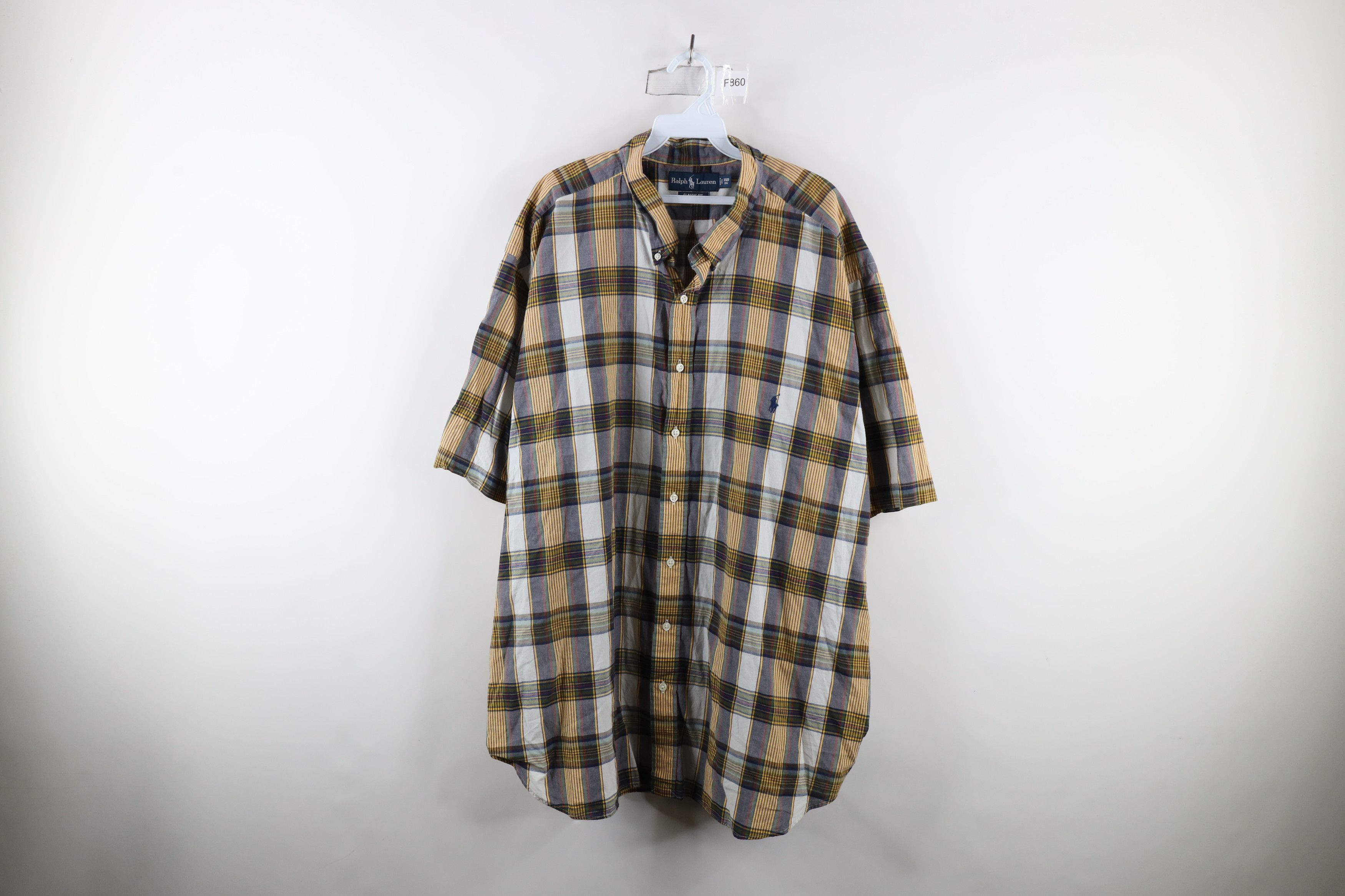 Ralph Lauren × Vintage Vintage 90s Ralph Lauren Fit Short Sleeve Button Down Shirt Size US XXL / EU 58 / 5 - 1 Thumbnail