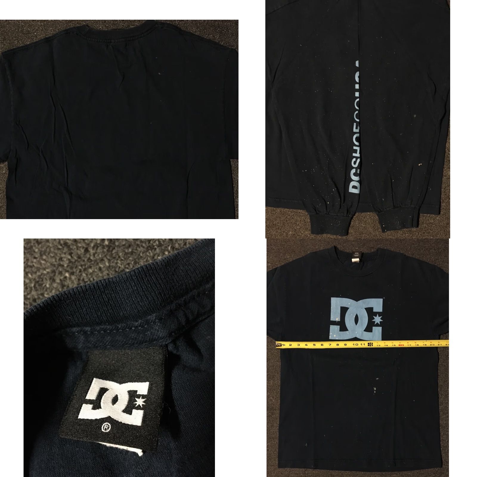 Thrasher VINTAGE DC Shoes Faded Paint Shirt L DCSHOECOUSA Skate Es Droors 90s Y2K Punk Grunge Shirt Mens Large Blue Graphic Tee Skateboarding Thrasher Size US L / EU 52-54 / 3 - 8 Thumbnail