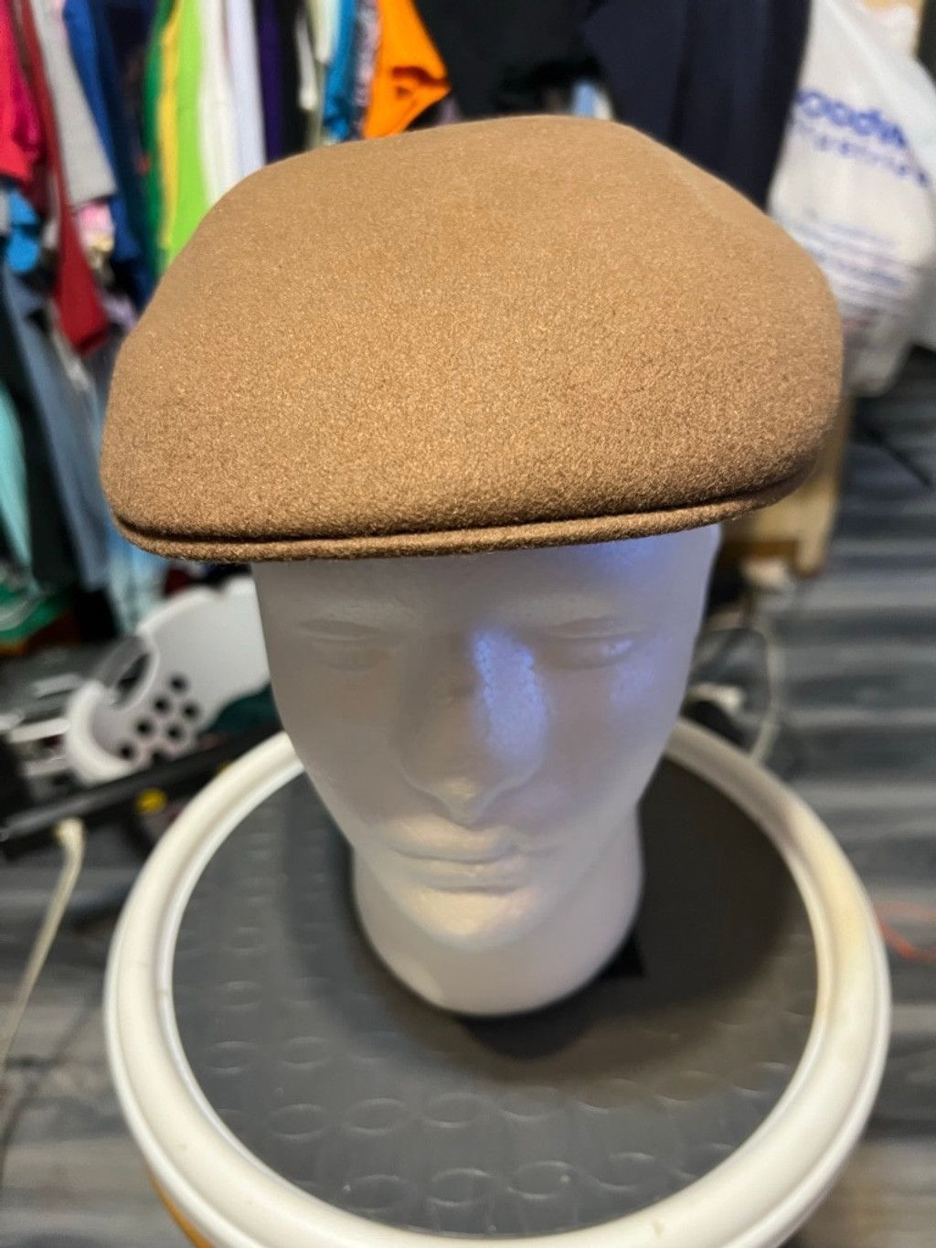 Black Scale Unisex Scala Flat Cap Tan/Brown One Size Size ONE SIZE - 1 Thumbnail