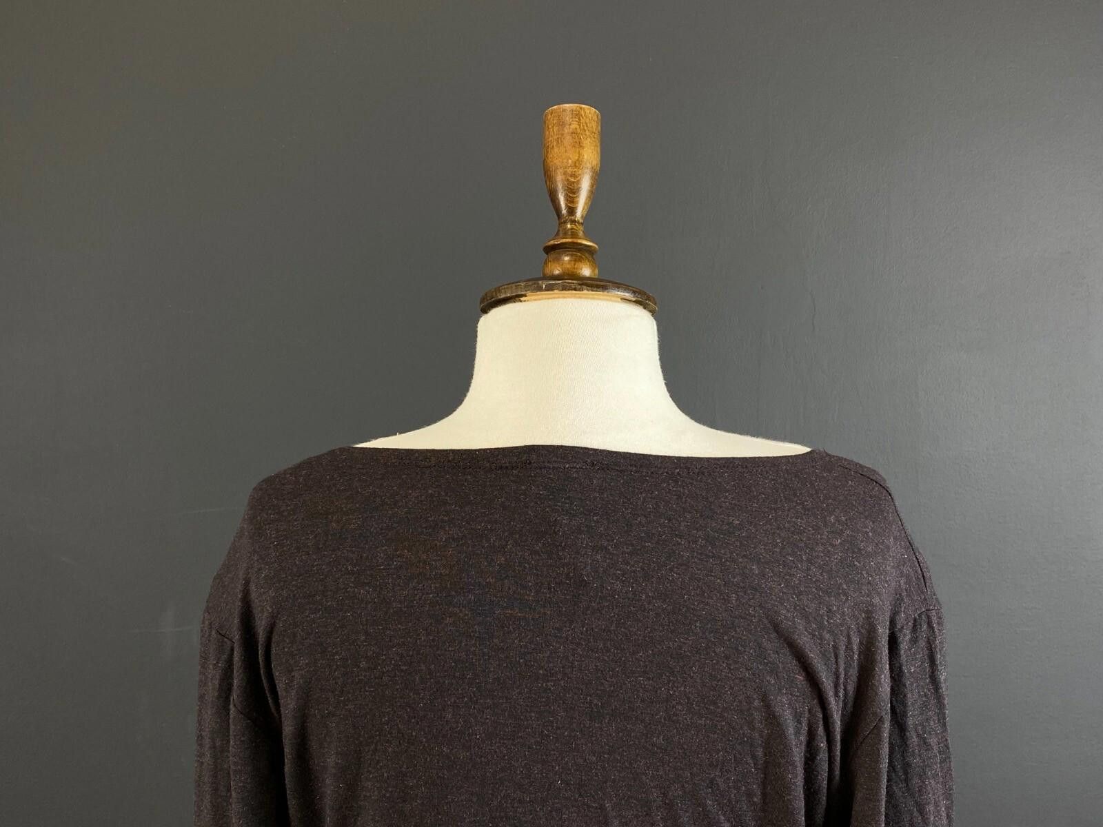 Designer Lilith Brown Long Sleeve Rop Pullover Shirt Size M / US 6-8 / IT 42-44 - 8 Thumbnail